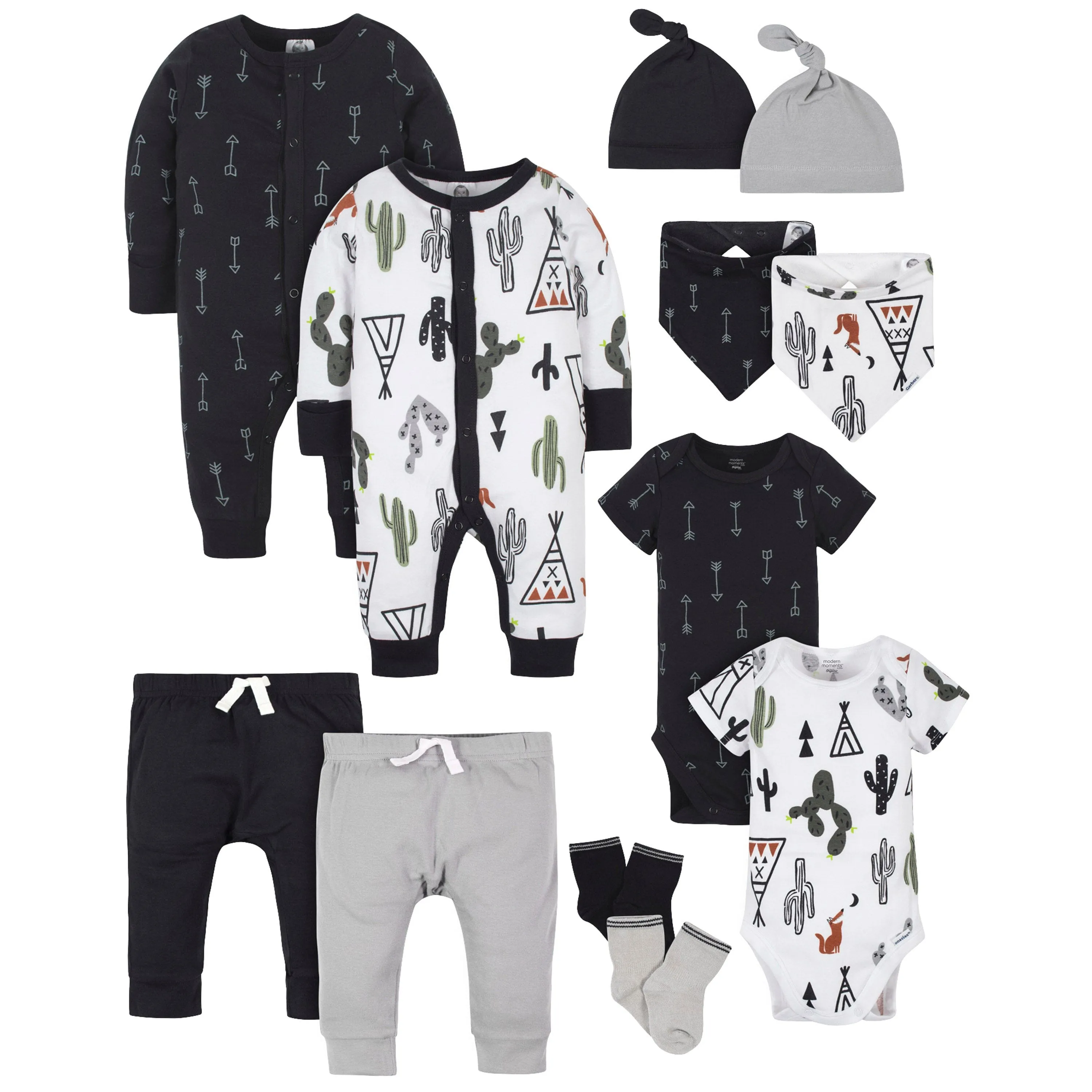 12-Piece Baby Boys Desert & Arrows Layette Set