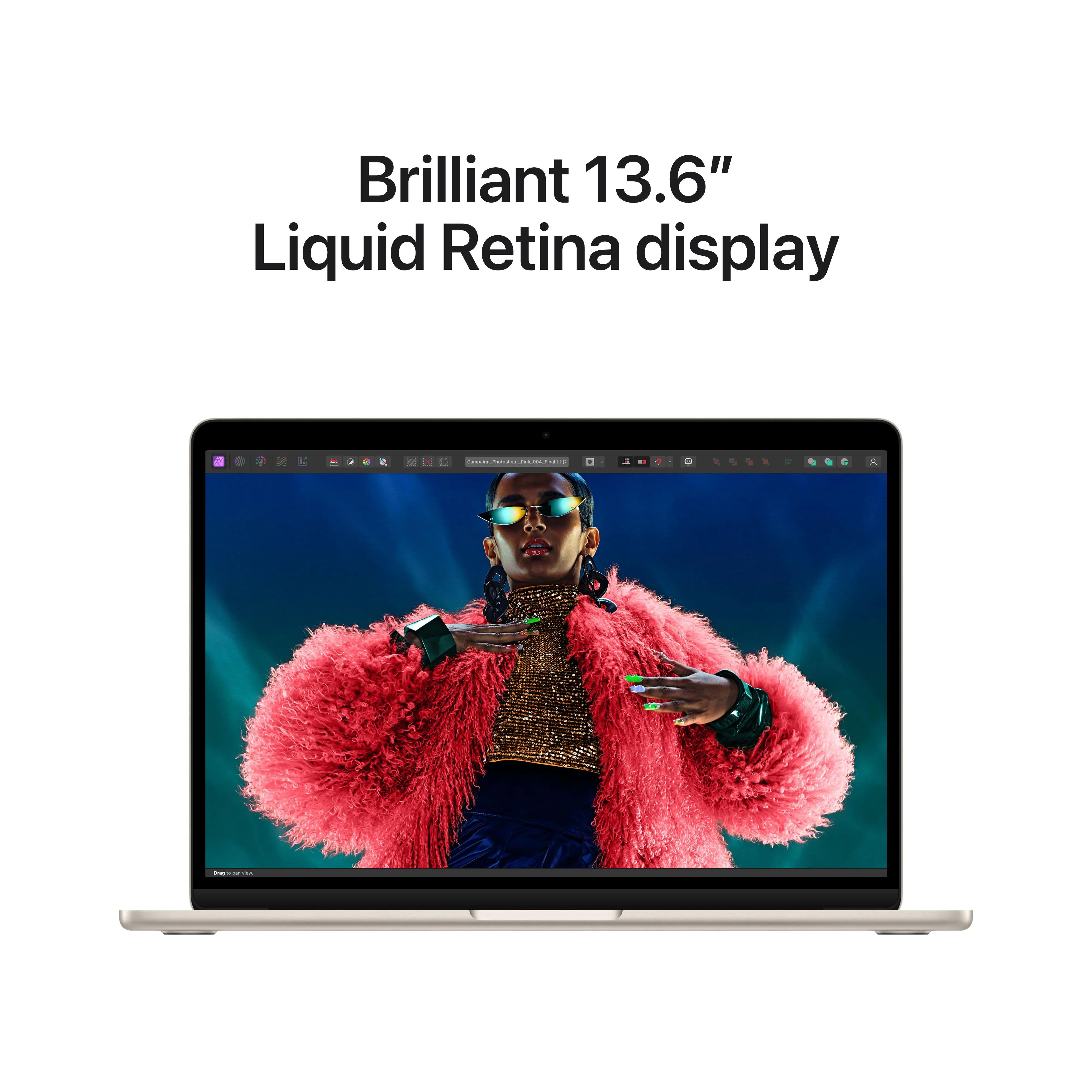 13-inch MacBook Air: Apple M3 chip with 8‑core CPU and 8‑core GPU, 256GB SSD - Starlight