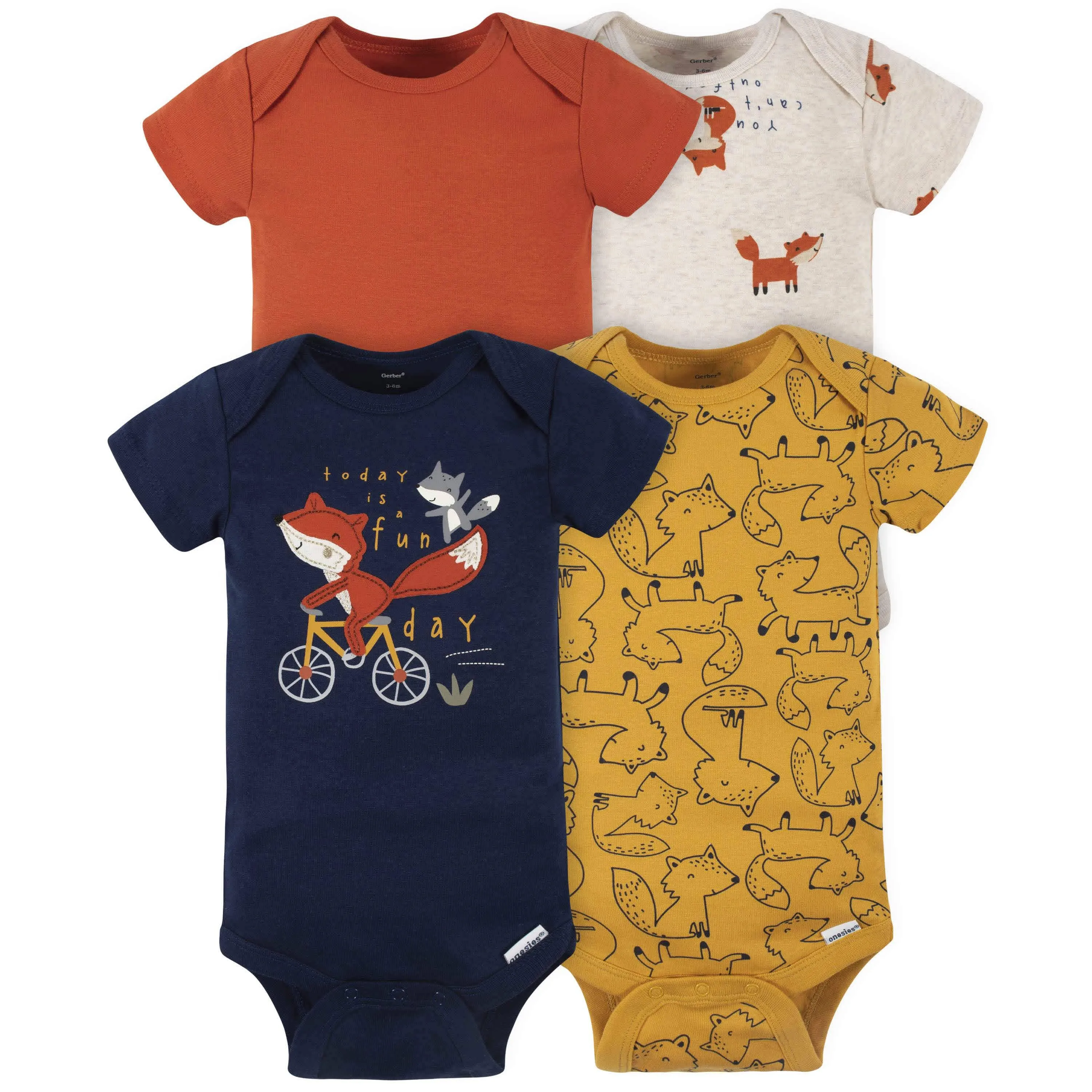 18-Piece Baby Boys Fox Onesies® Bodysuit, Mitten, Cap, & Sock Set