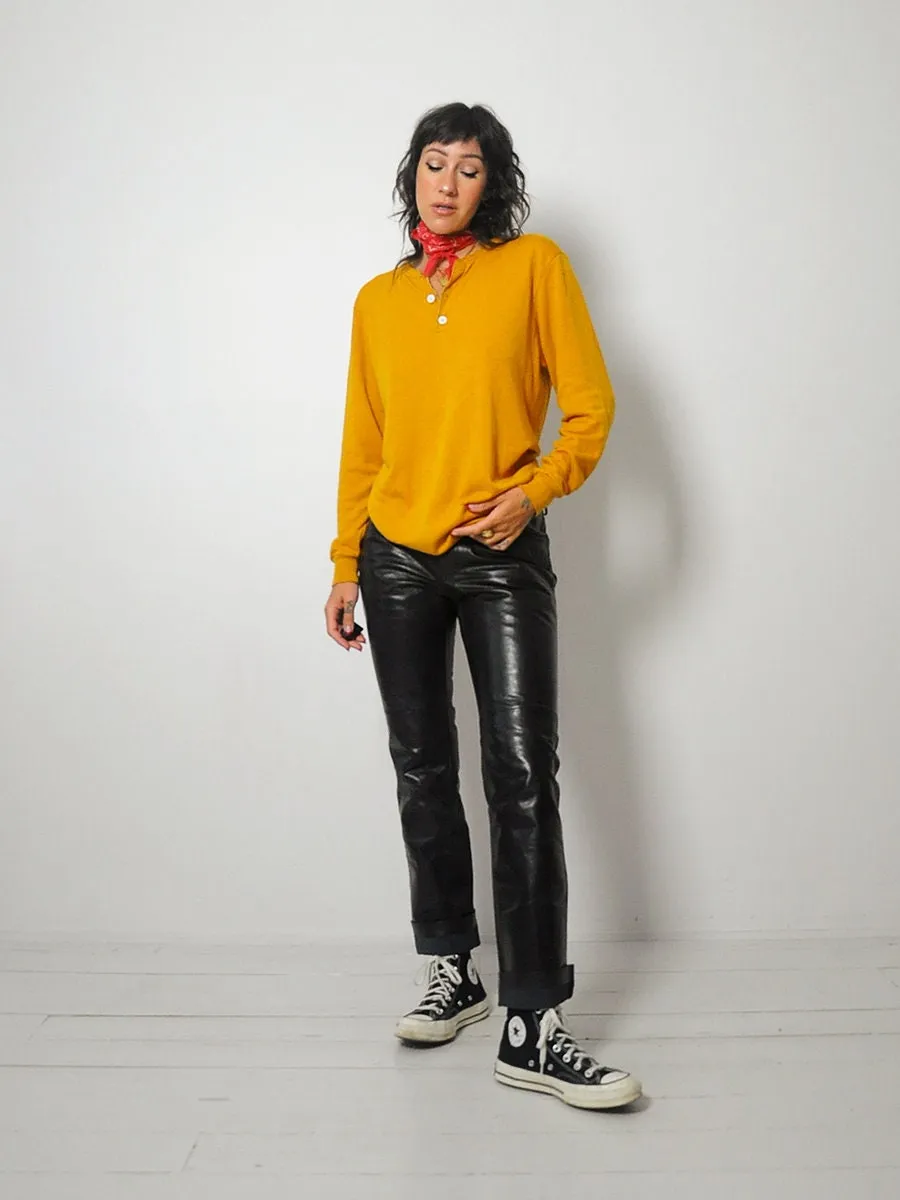 1970's Soft Butterscotch Ski Thermal