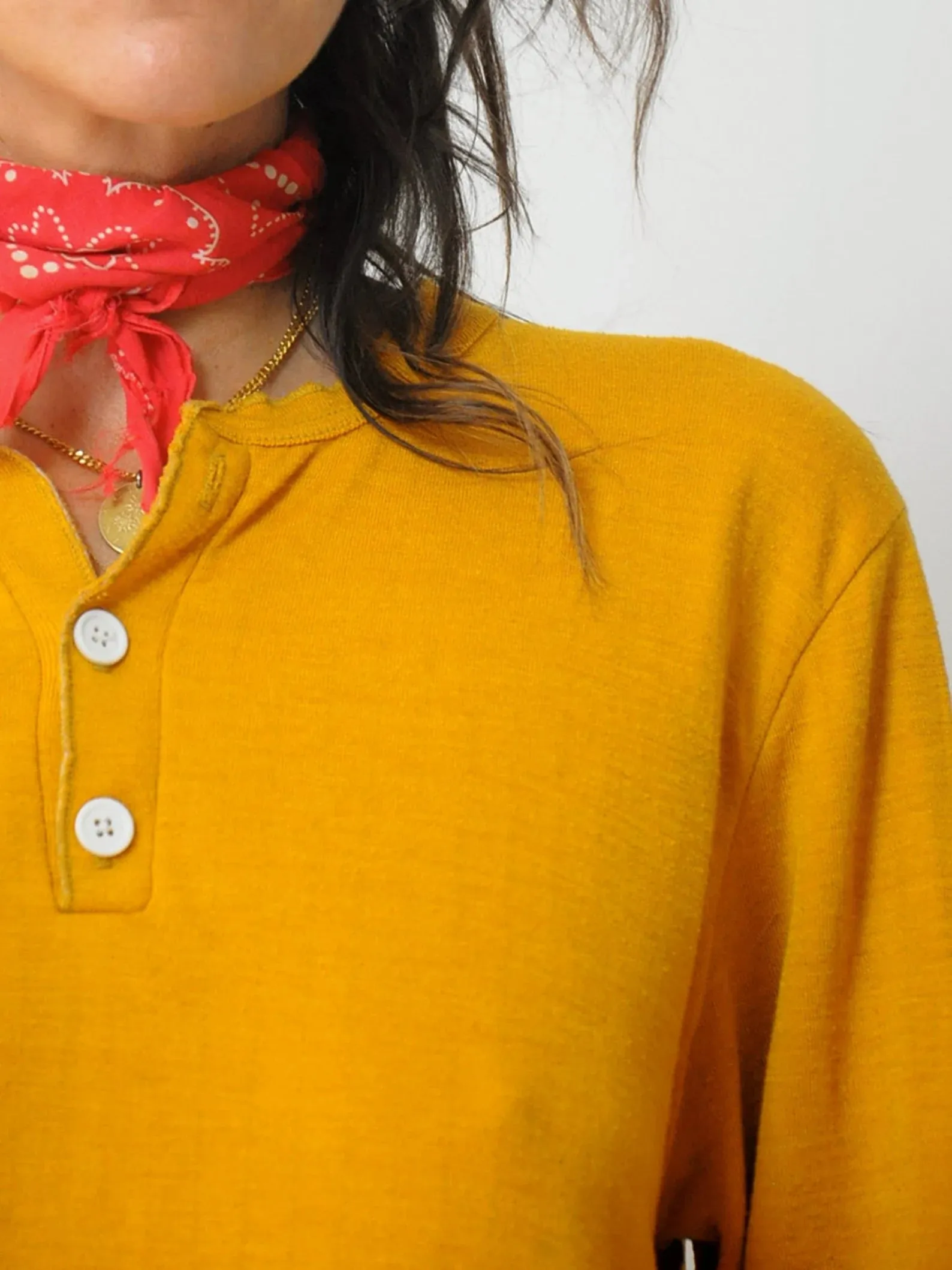 1970's Soft Butterscotch Ski Thermal