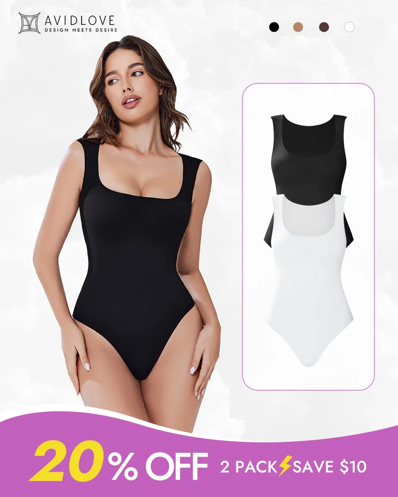 2Pack Double Lined Bodysuit Shapewear