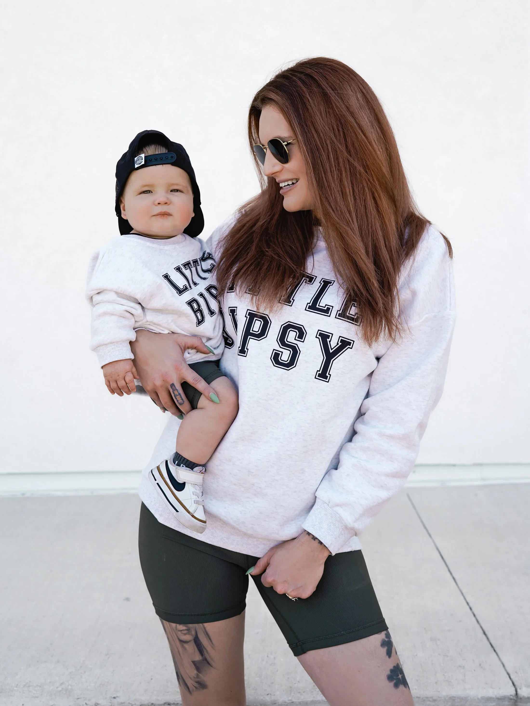 Adult LB Collegiate Crewneck - Grey