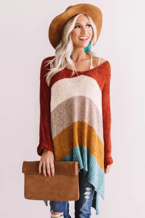 All The Fall Things Color Block Tunic