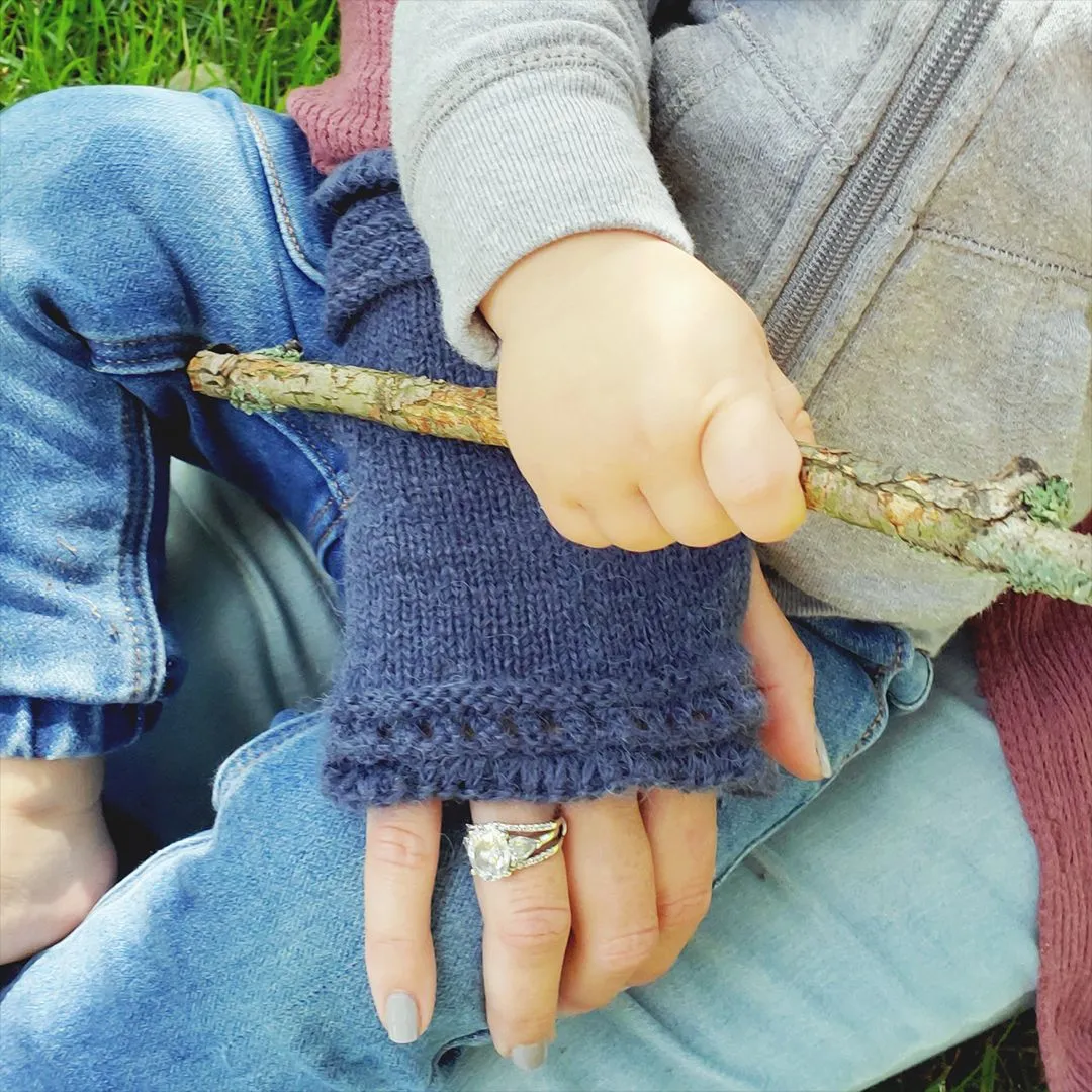 Alpaca Wrist Warmers Eyelet