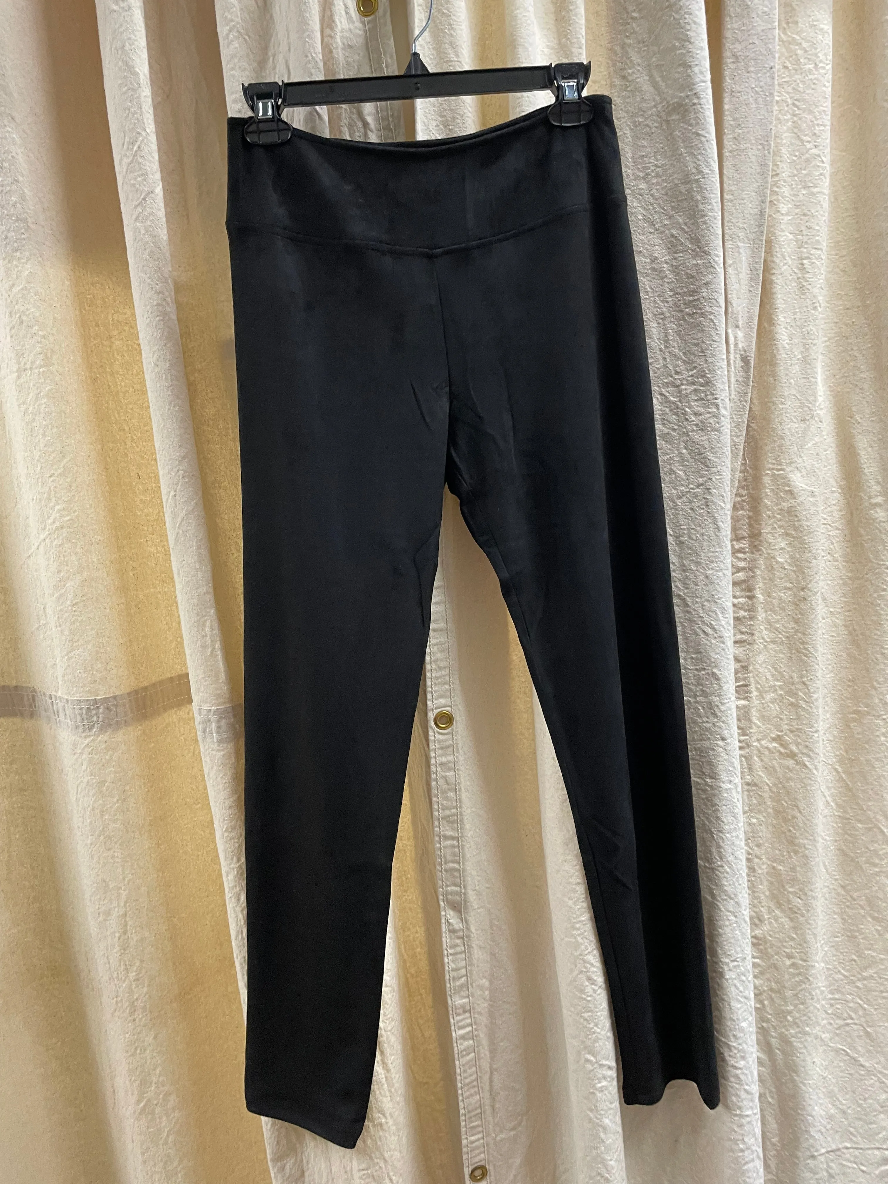 Annelise Stretch Suede Pants in Black by Joh