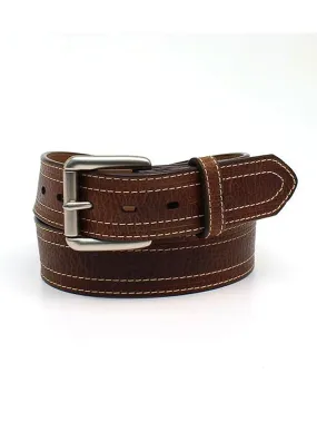 Ariat A1038002 Mens Double Stitch Leather Belt Brown