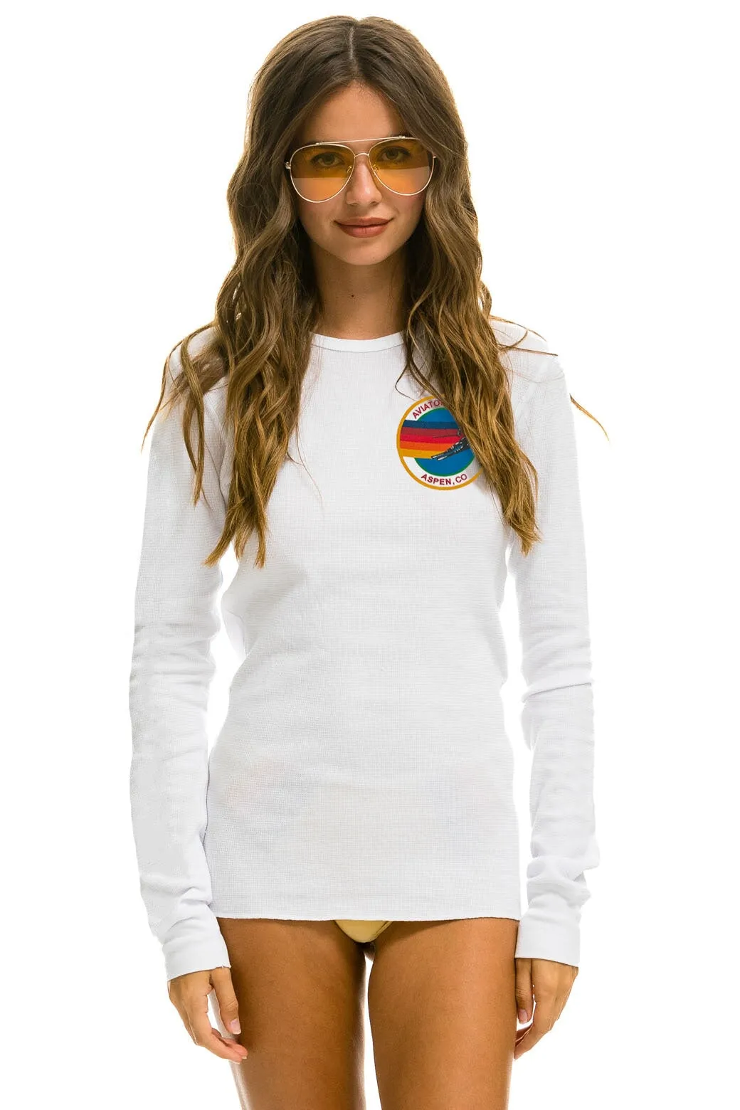 AVIATOR NATION ASPEN THERMAL - WHITE