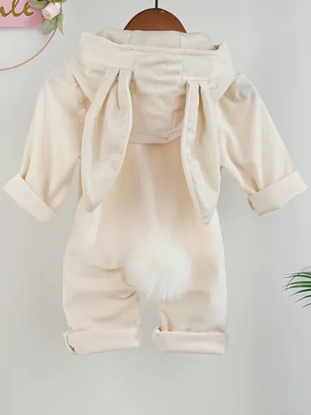 Baby Rowdy Rabbit Romper Jumpsuit Hooded Onesie