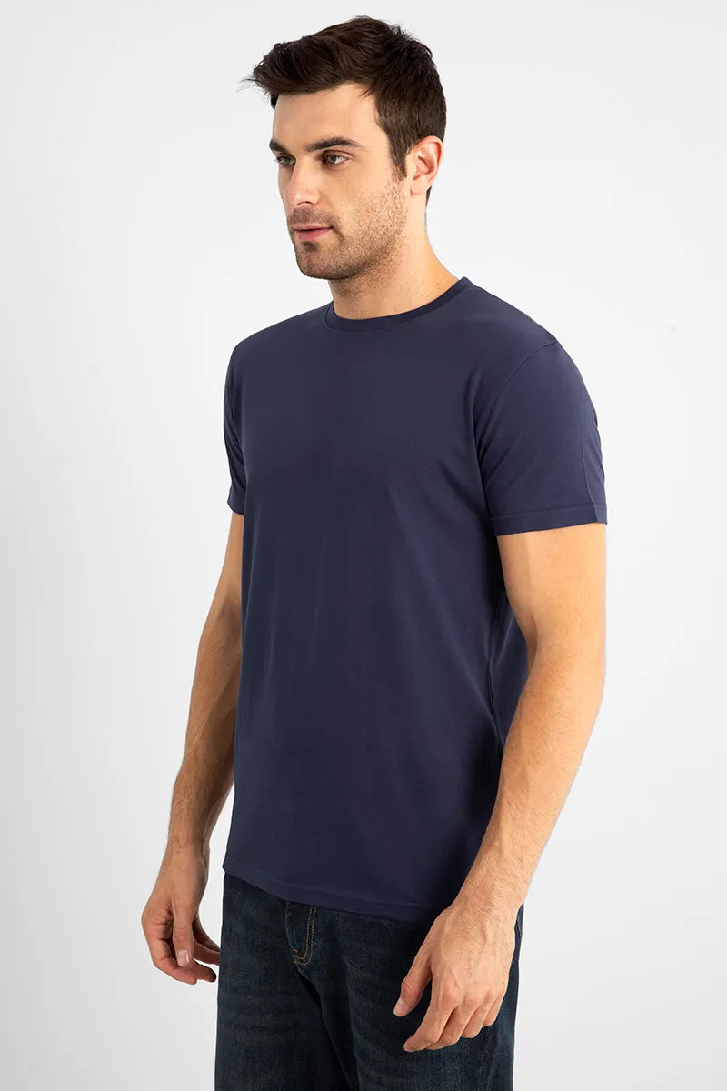 Basic Navy Supima Cotton T-Shirt