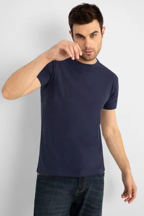 Basic Navy Supima Cotton T-Shirt