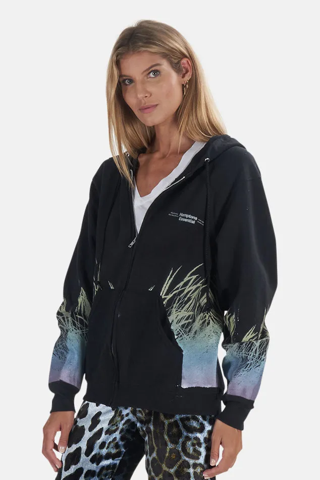 Beach Gradient Hamptons Hoodie Black