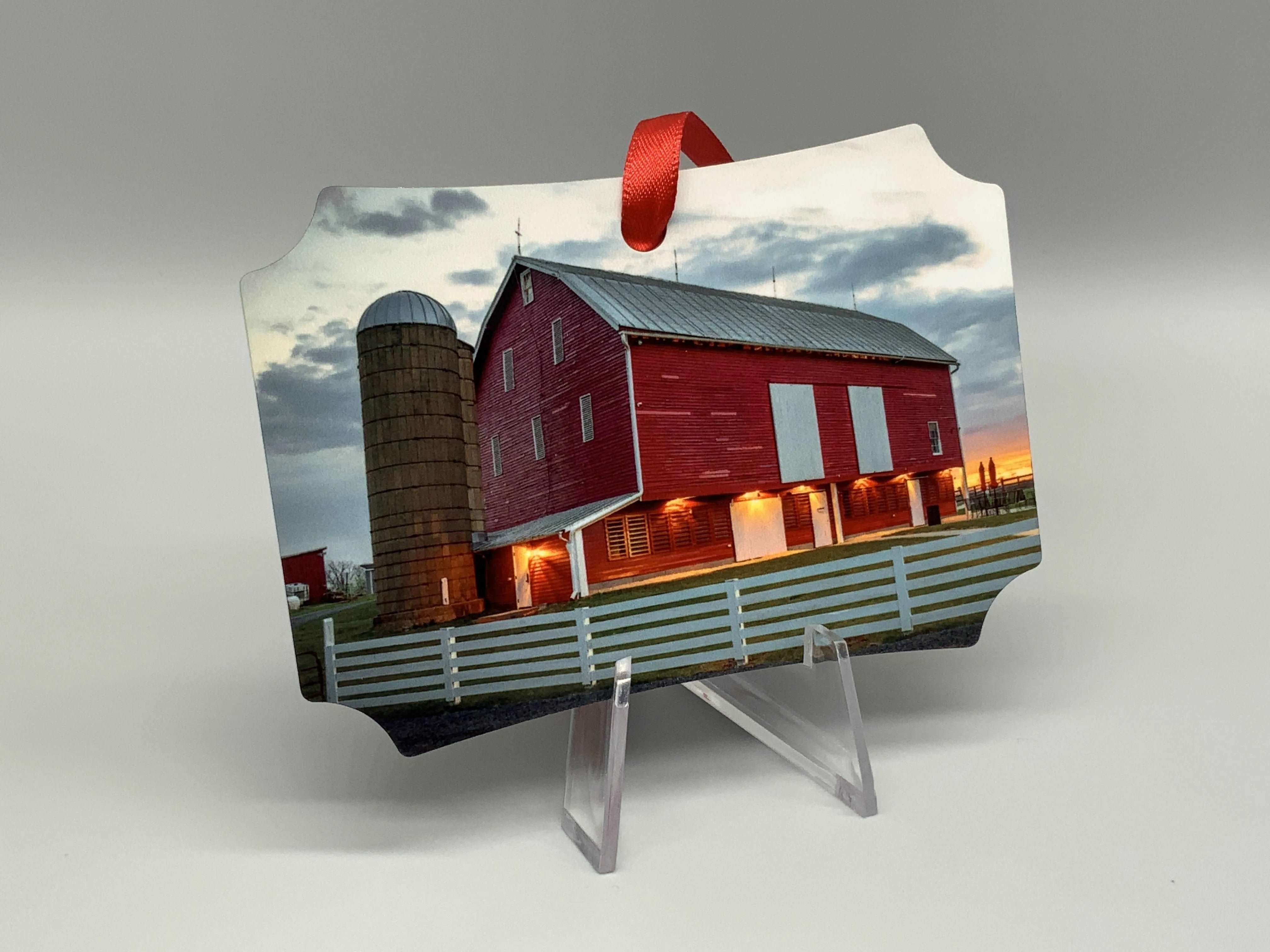 Belle Grove Metal Photo Ornament