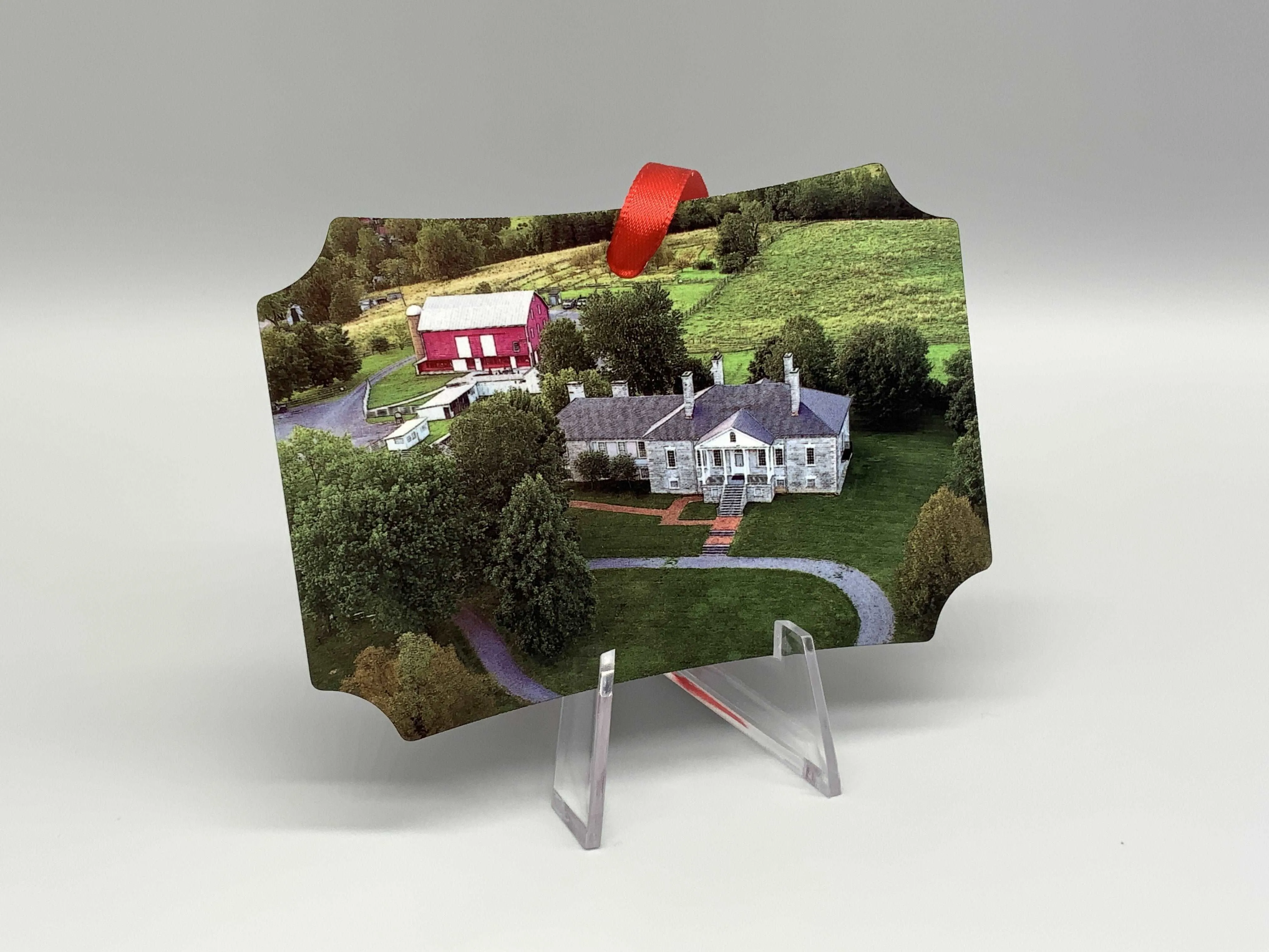 Belle Grove Metal Photo Ornament