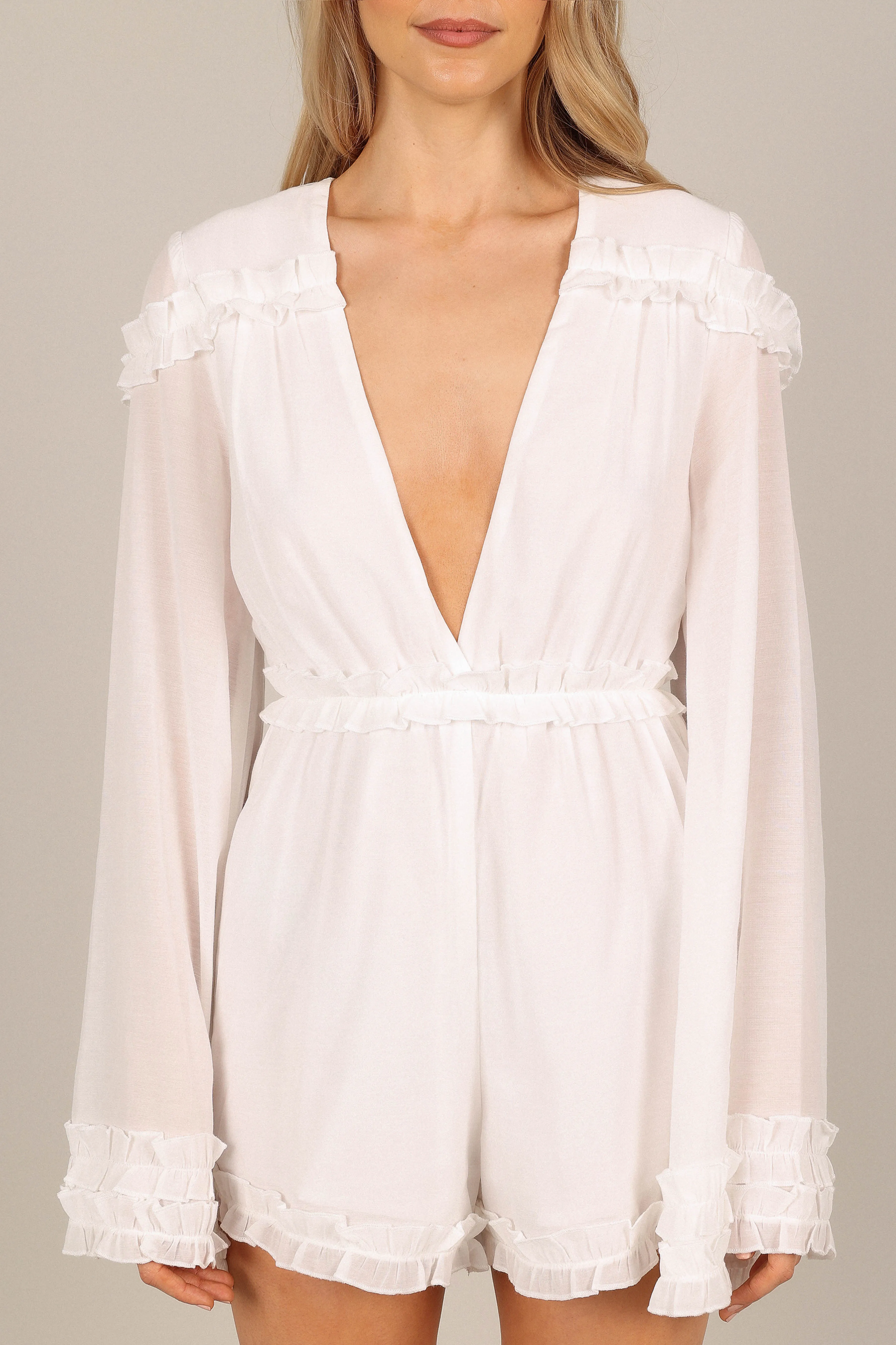 Bettina Romper - White