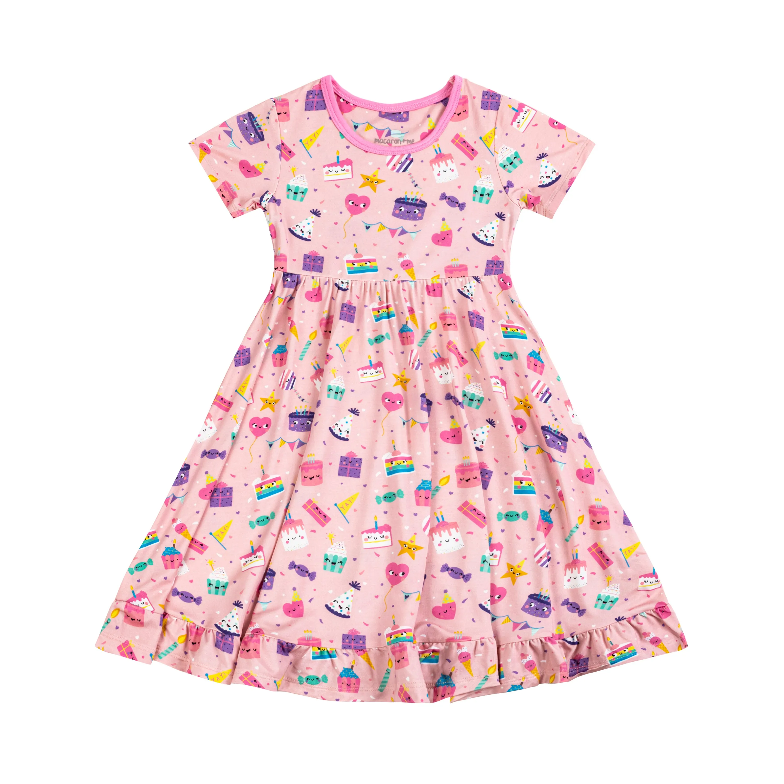 Birthday Sweets Twirl Dress with Ruffle