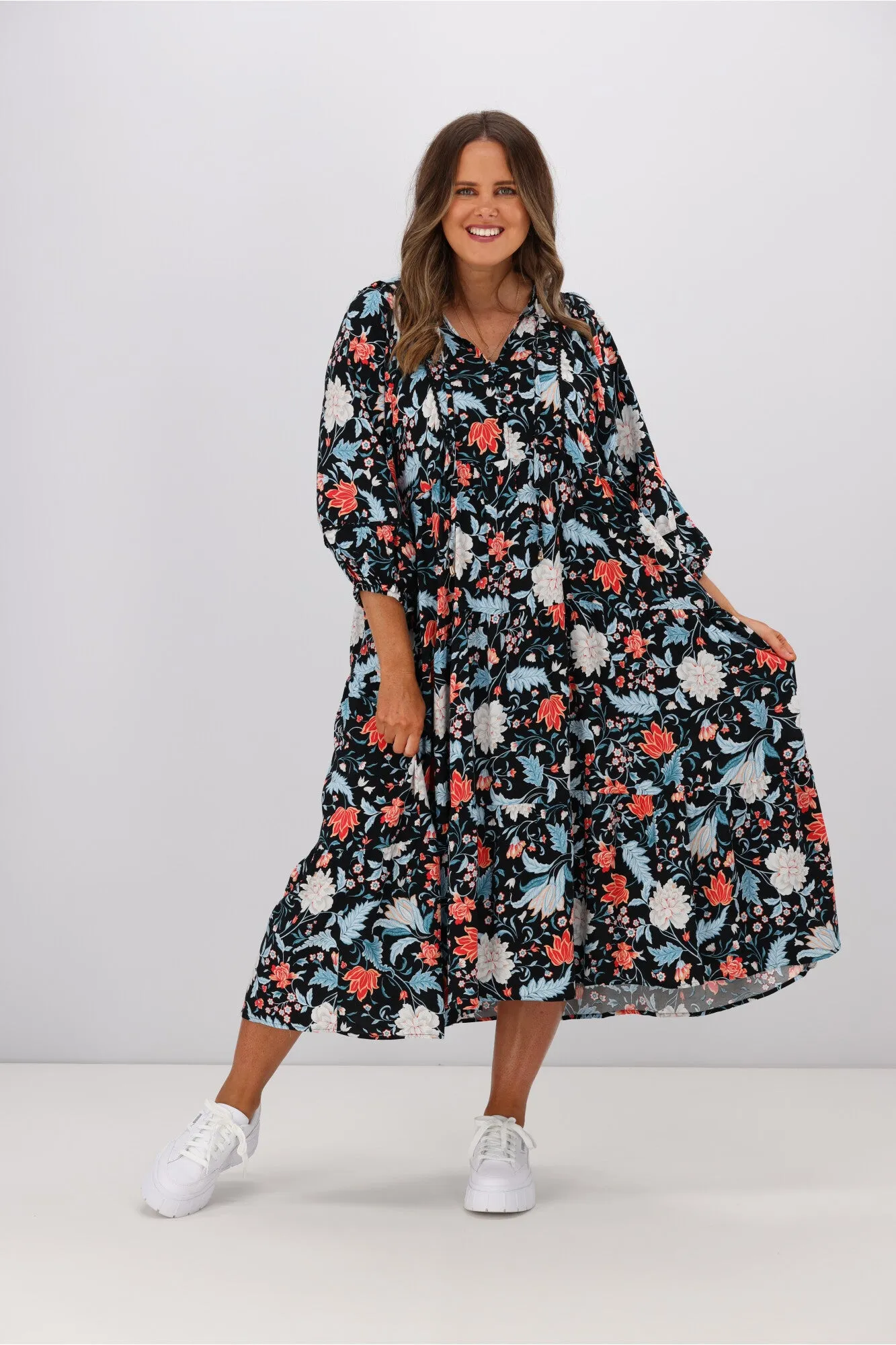 Boho Australia Lindsay Dress Multi Floral