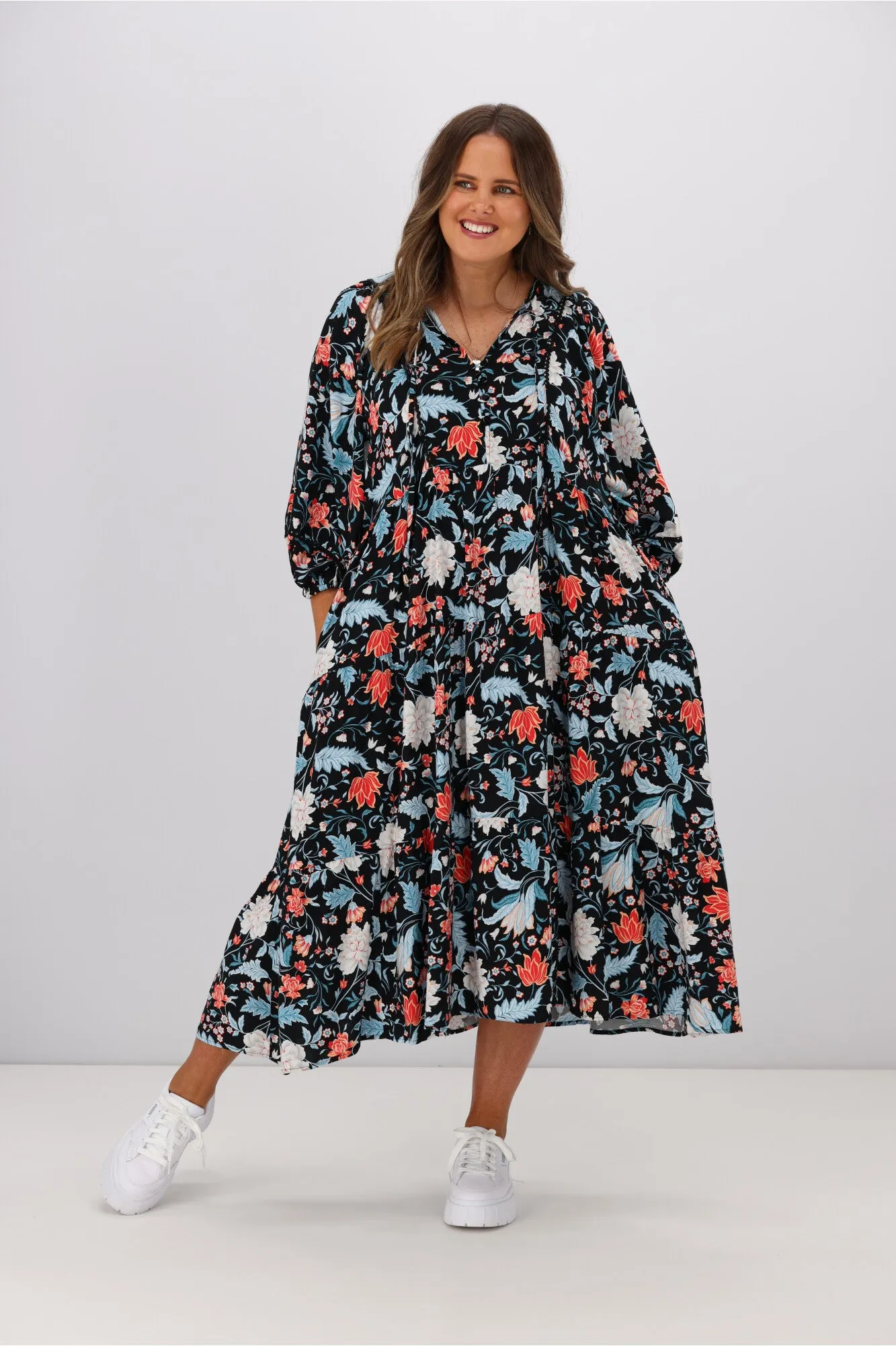 Boho Australia Lindsay Dress Multi Floral