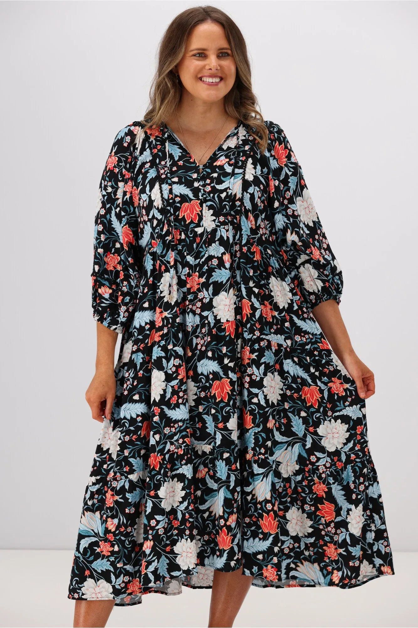 Boho Australia Lindsay Dress Multi Floral