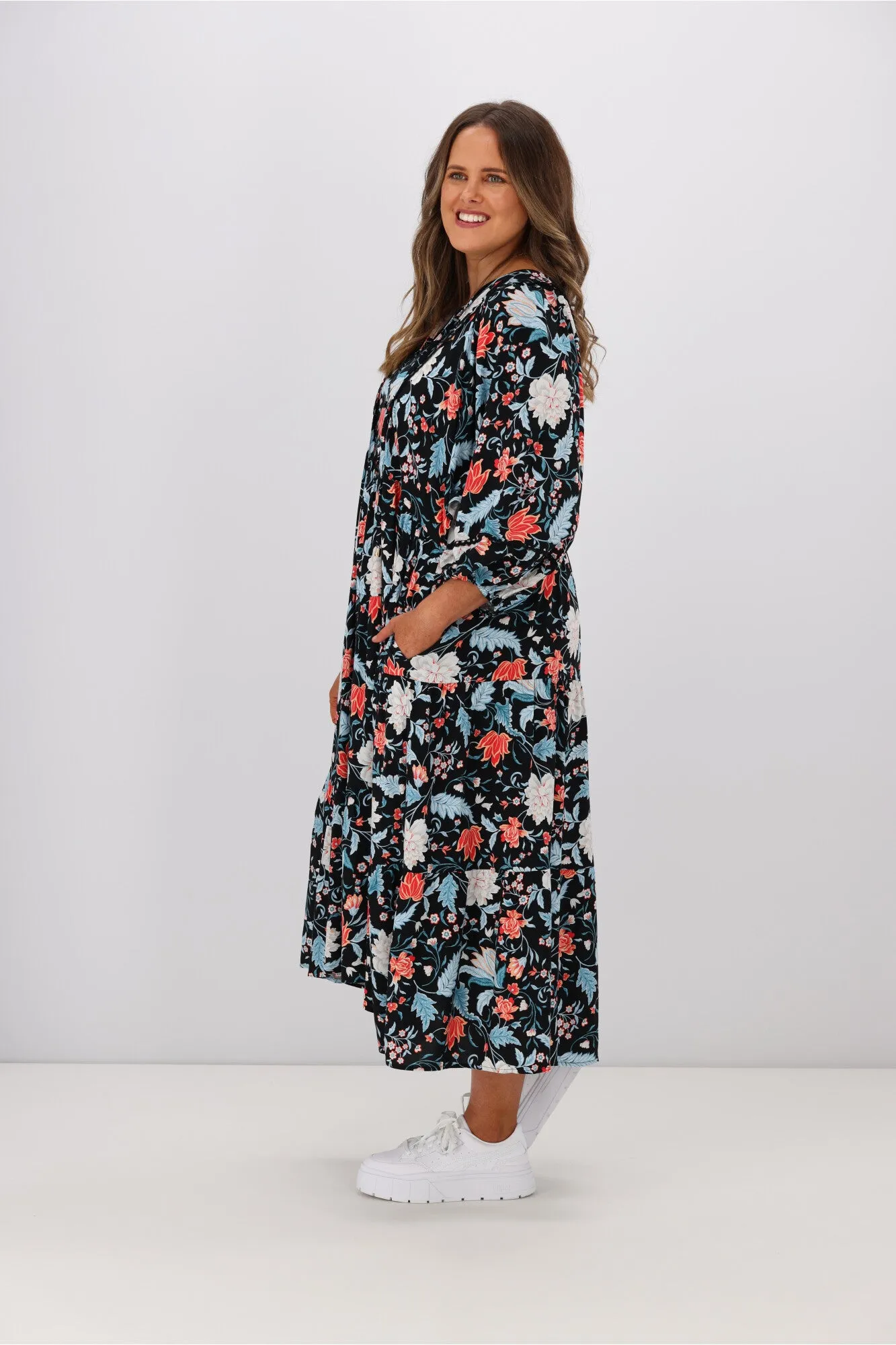 Boho Australia Lindsay Dress Multi Floral