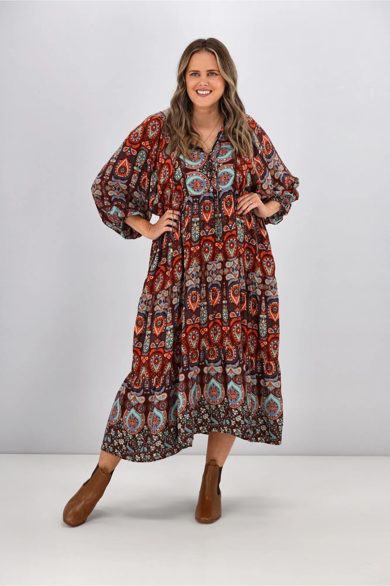 Boho Australia Serene Dress Brown