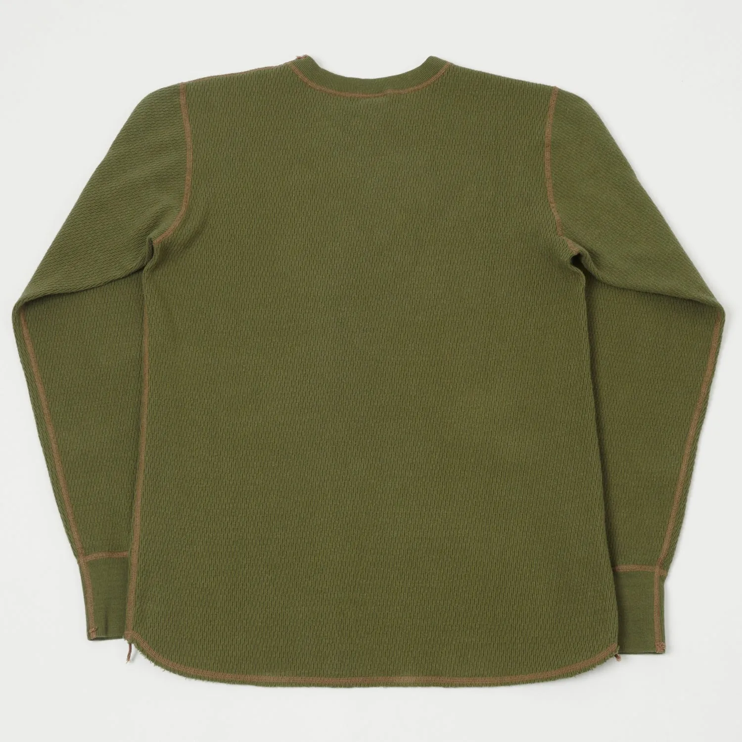 Buzz Rickson's L/S Thermal Tee Shirt - Olive