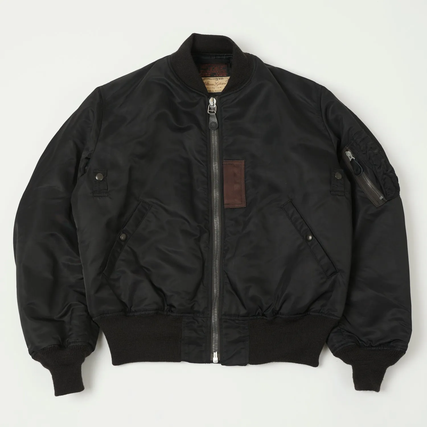 Buzz Rickson's X William Gibson Type MA-1 'Albert Turner & Co' Jacket - Black