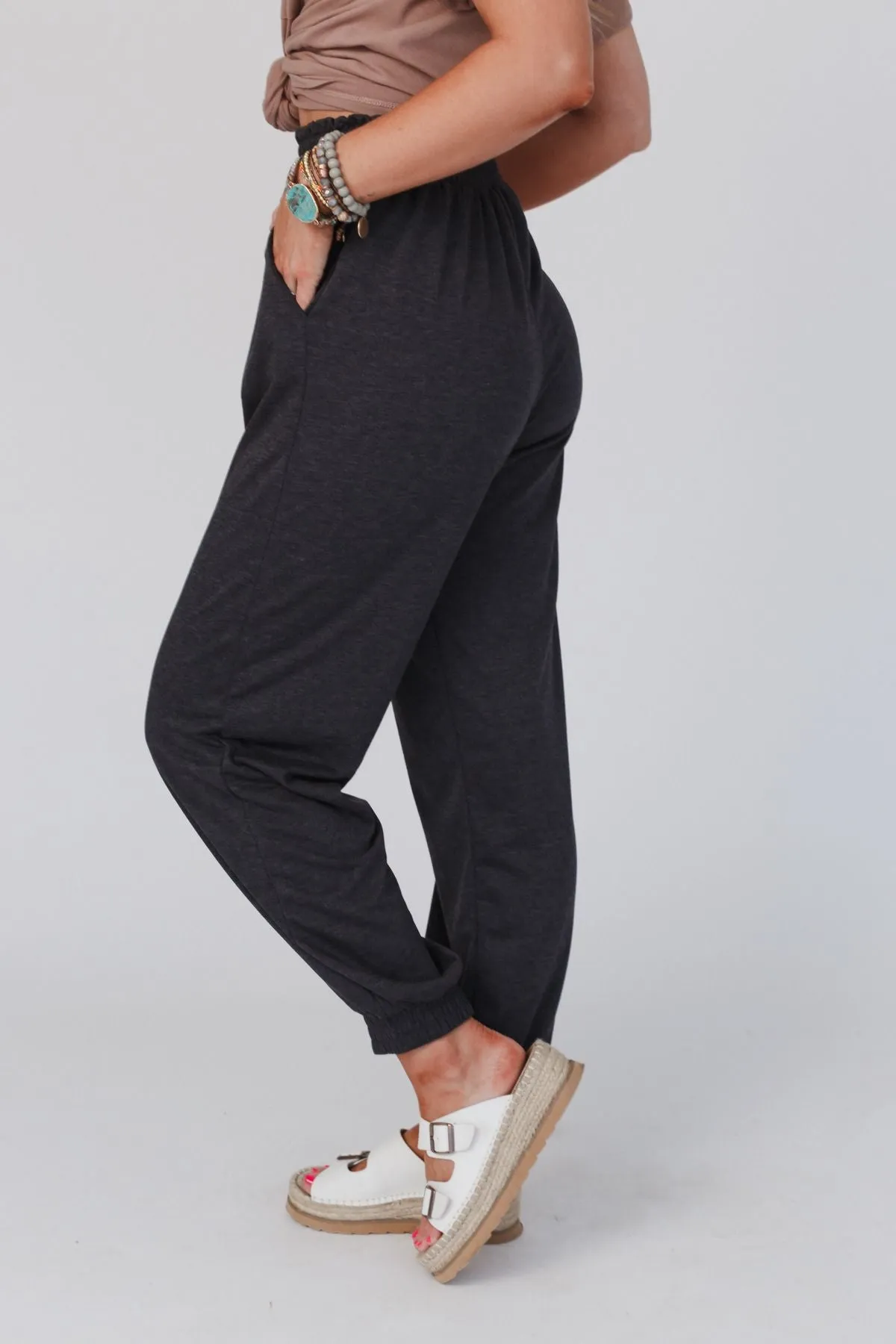 Celeste Jogger Pants - Charcoal