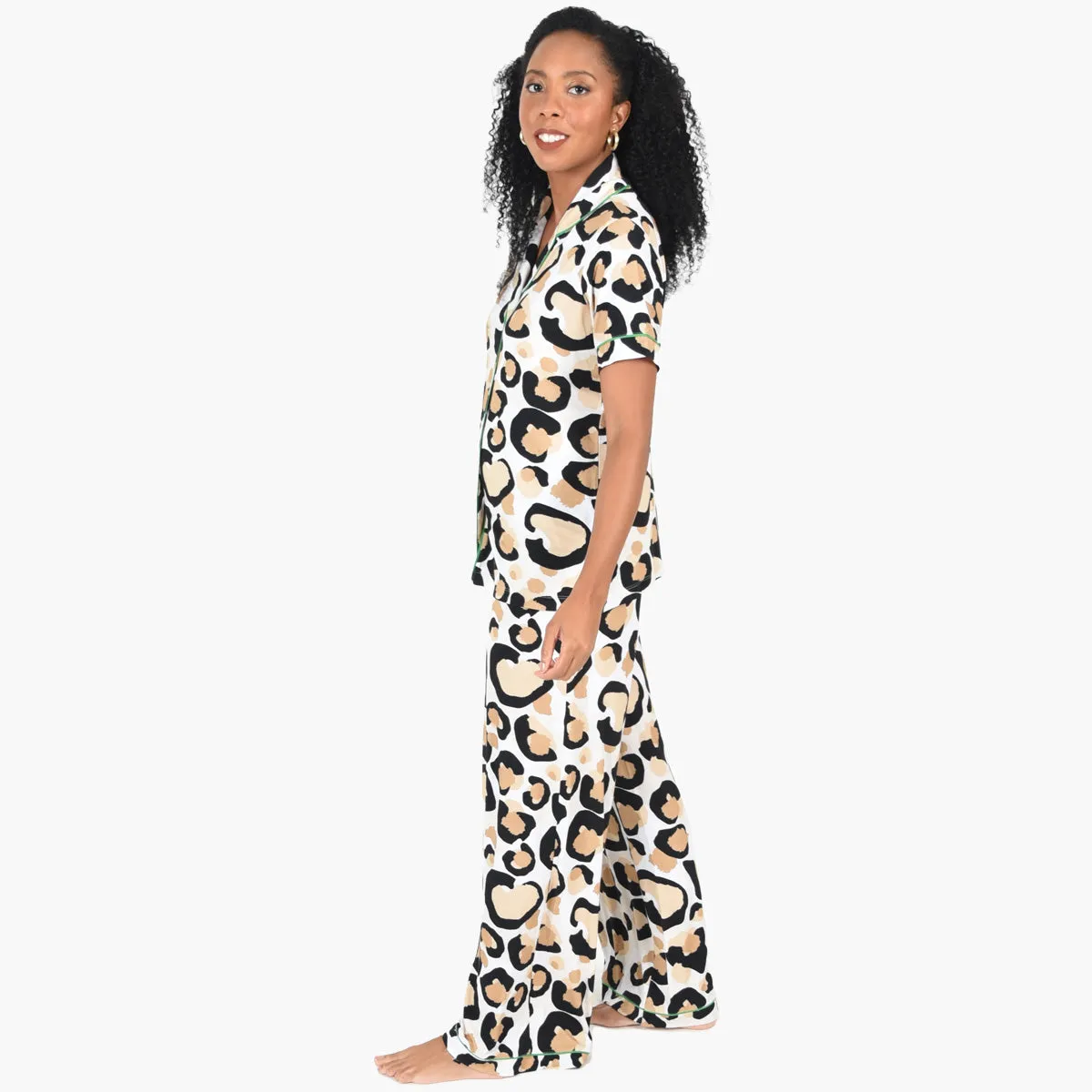 Classic Spot Cheetah Pajama Pant Set