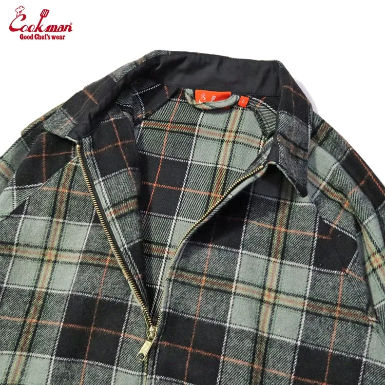 Cookman Delivery Jacket - Woolmix Tartan : Canadian Black