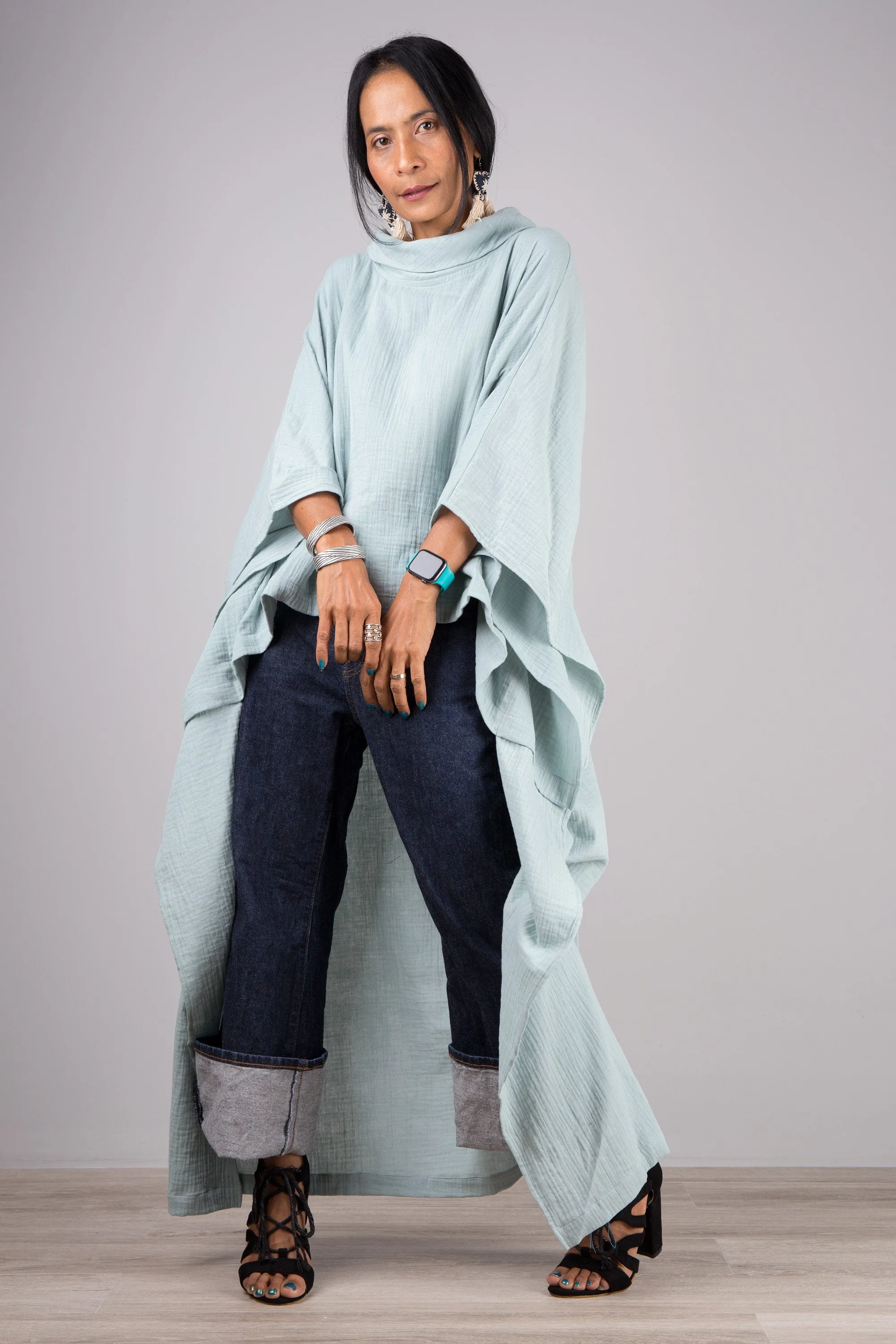 Cotton Gauze Kaftan top