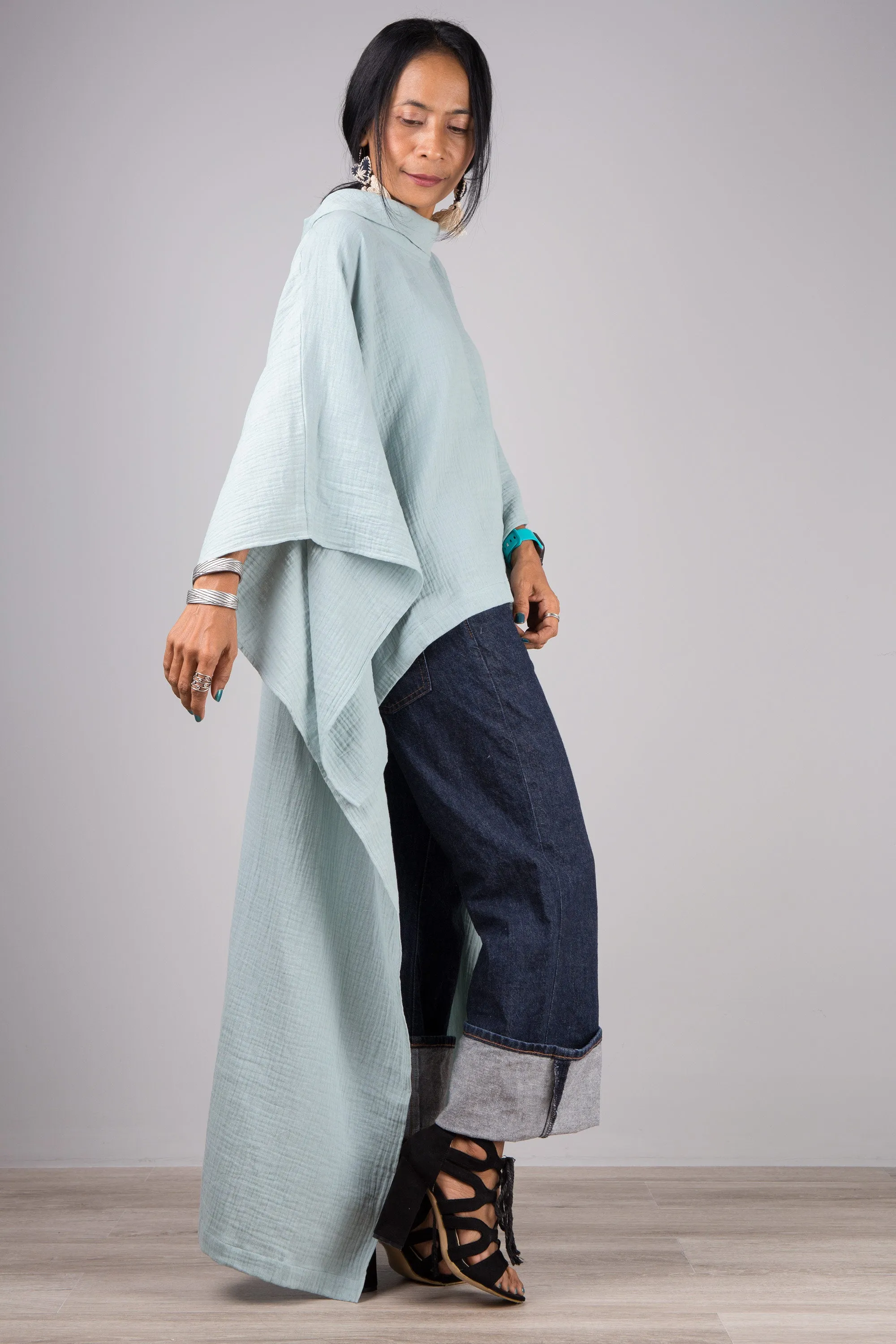 Cotton Gauze Kaftan top