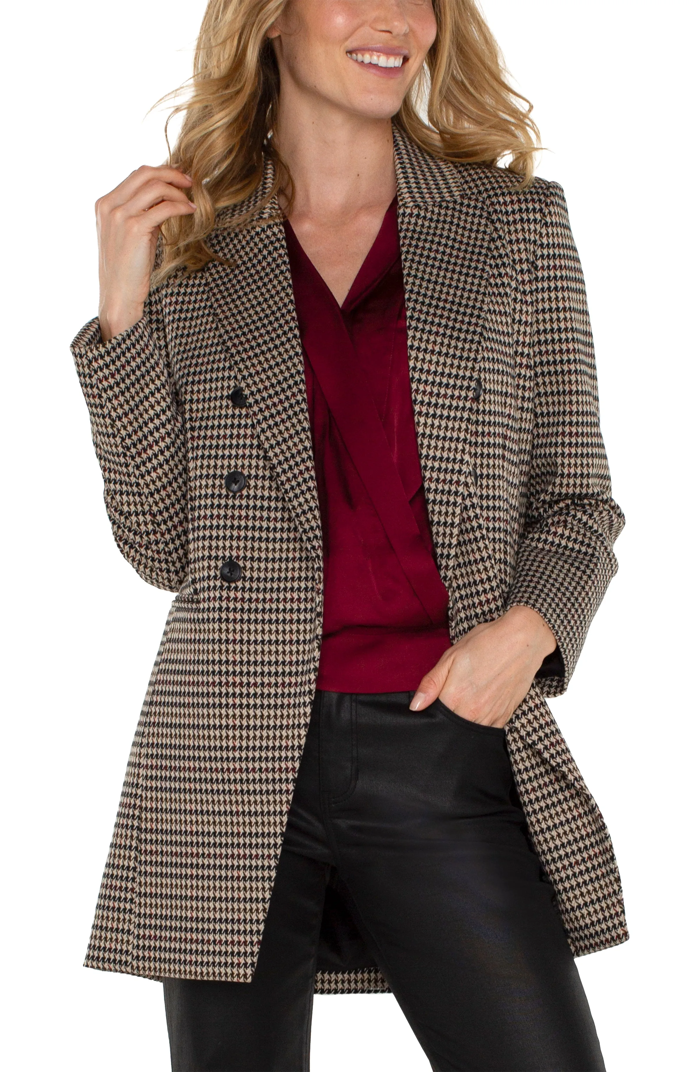 DOUBLE BREASTED LONGLINE BLAZER