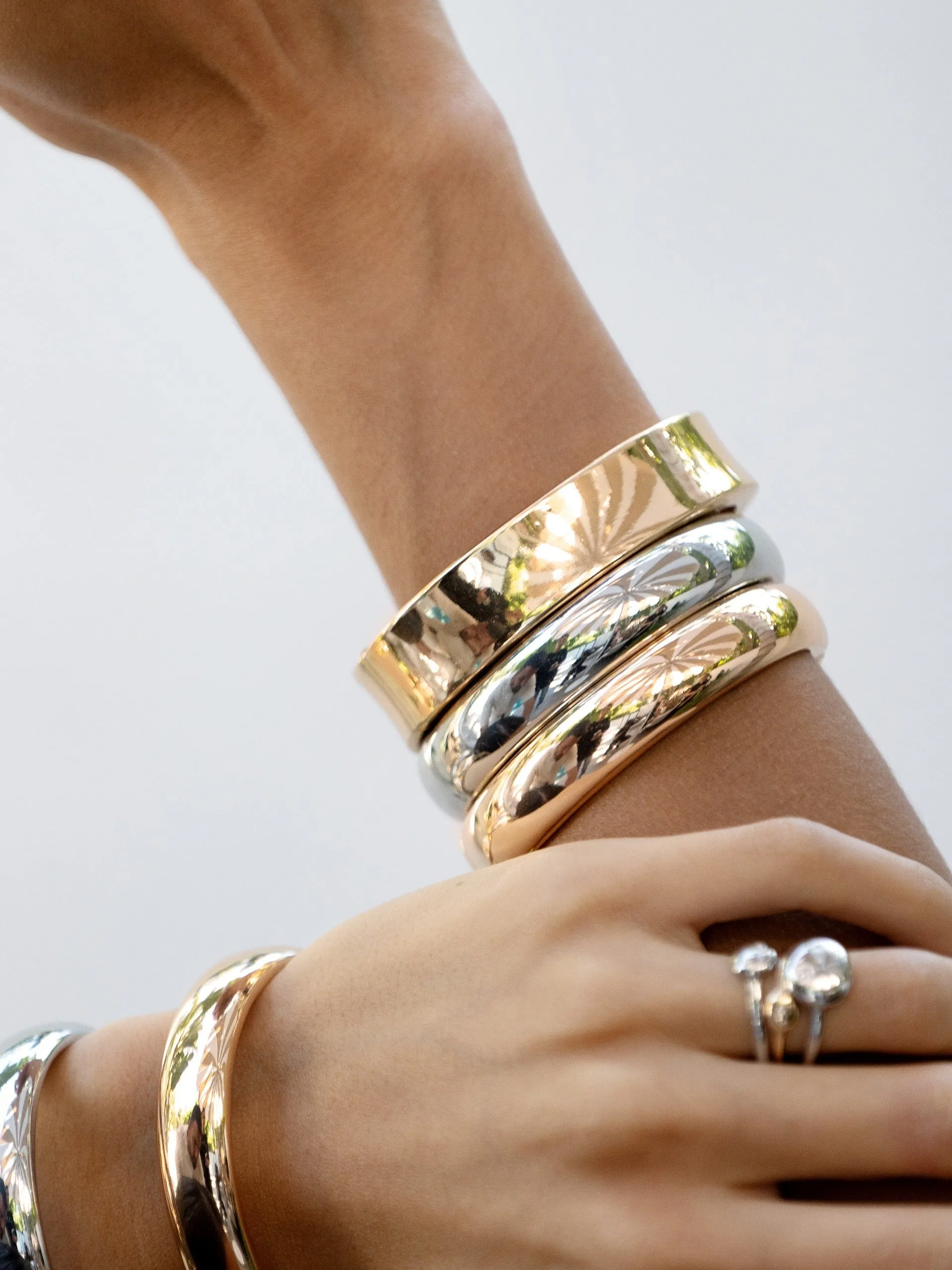 Double Golden Bangle Set