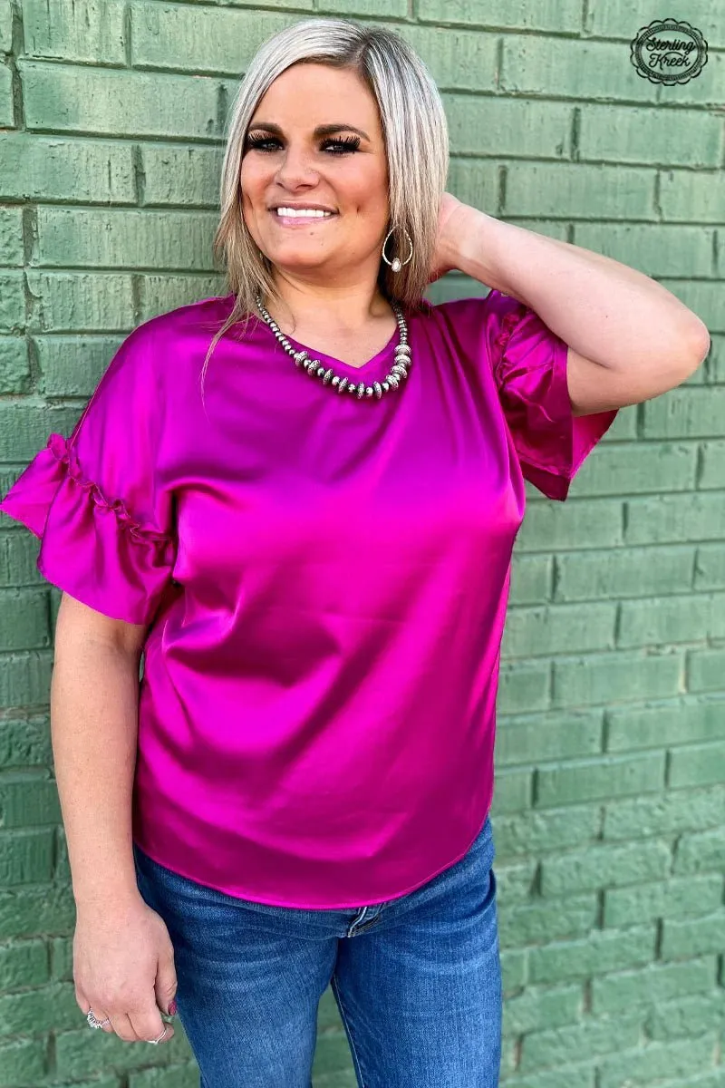 Downtown Darling Top Berry