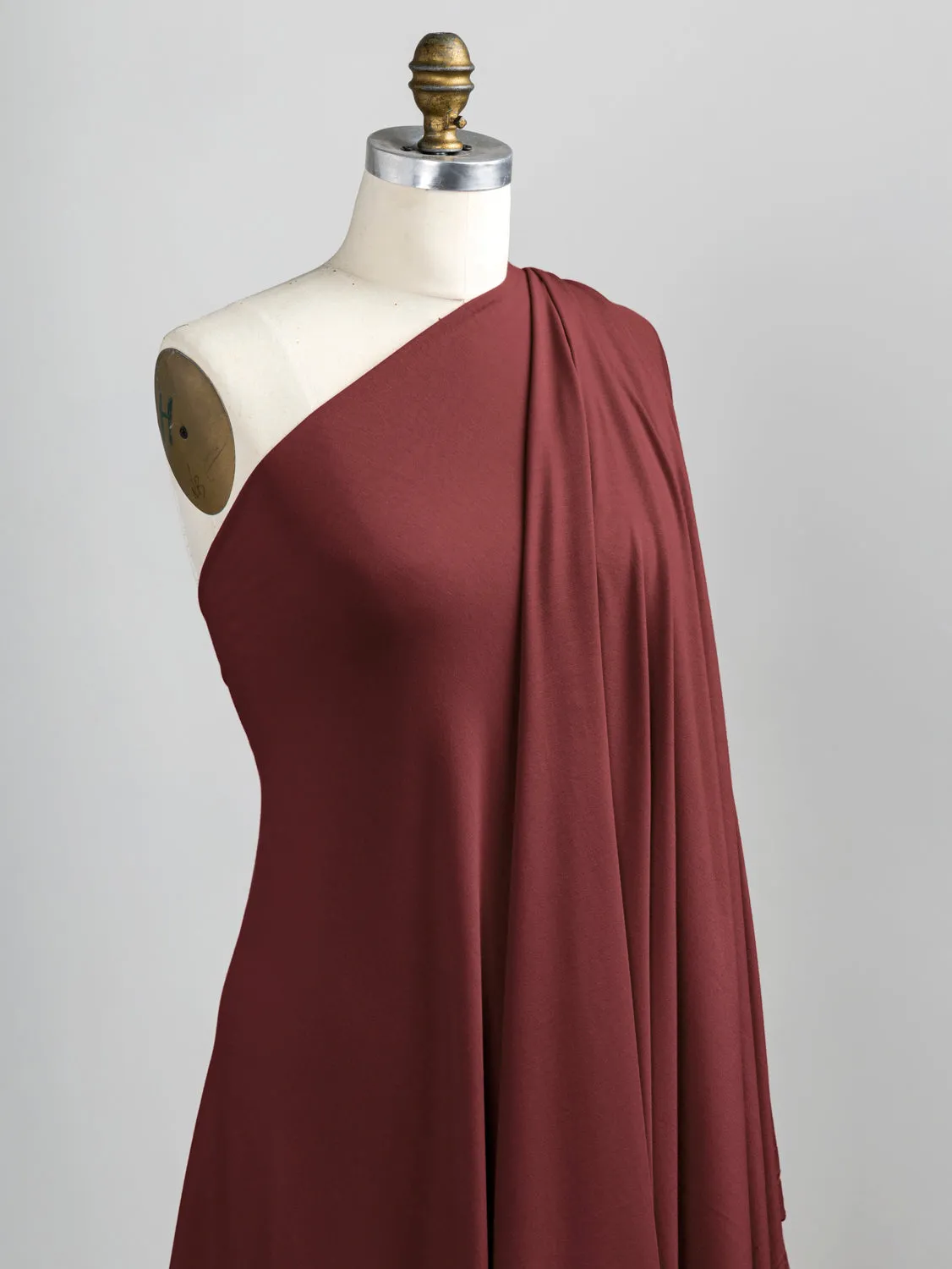 Drapey Tencel Modal Stretch Jersey Knit - Bordeaux