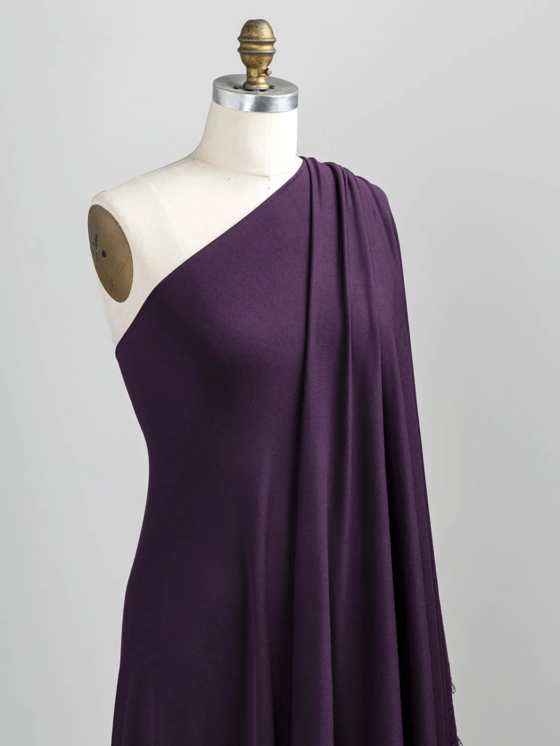 Drapey Tencel Modal Stretch Jersey Knit - Plum - Swatch