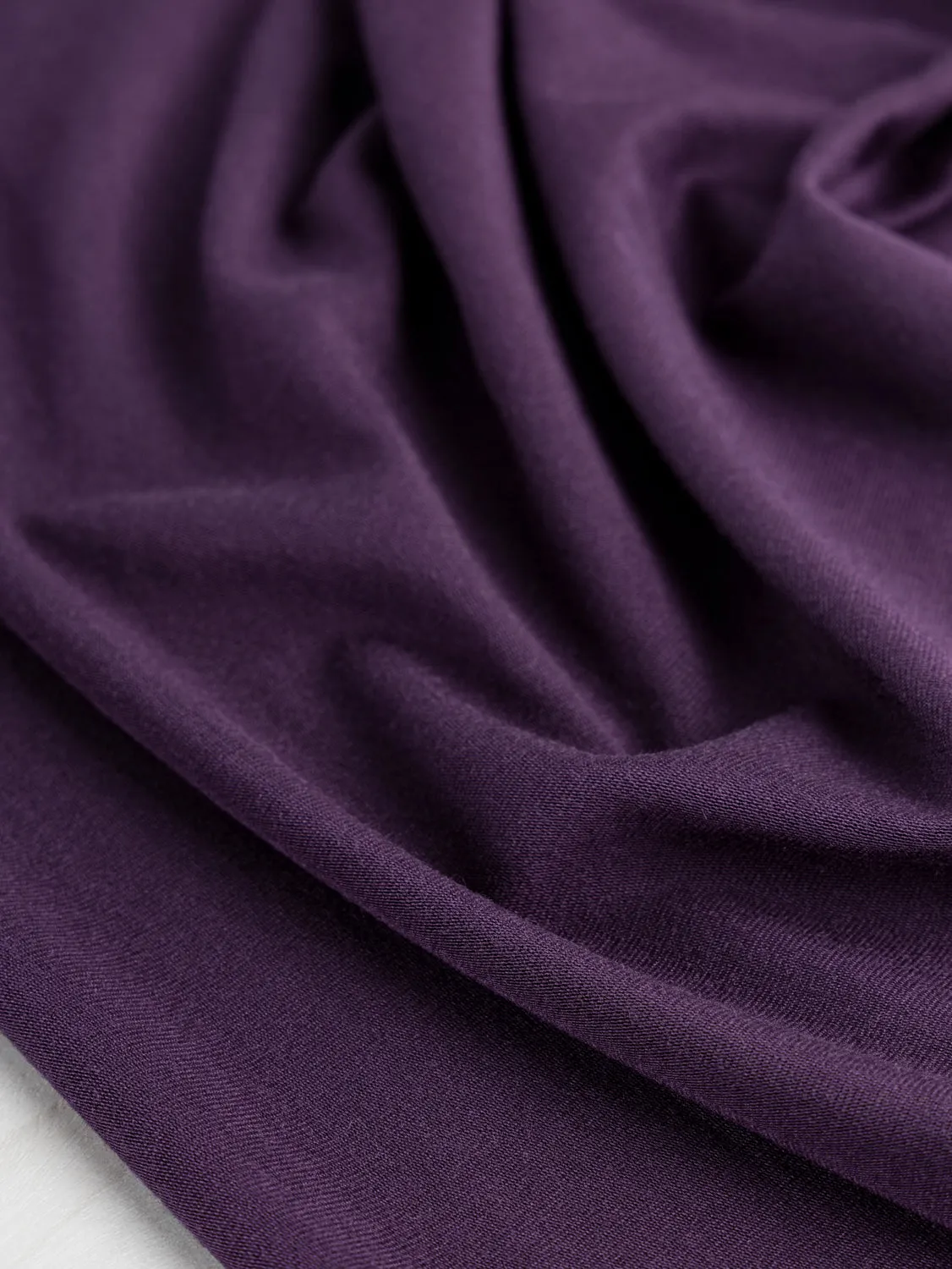 Drapey Tencel Modal Stretch Jersey Knit - Plum - Swatch