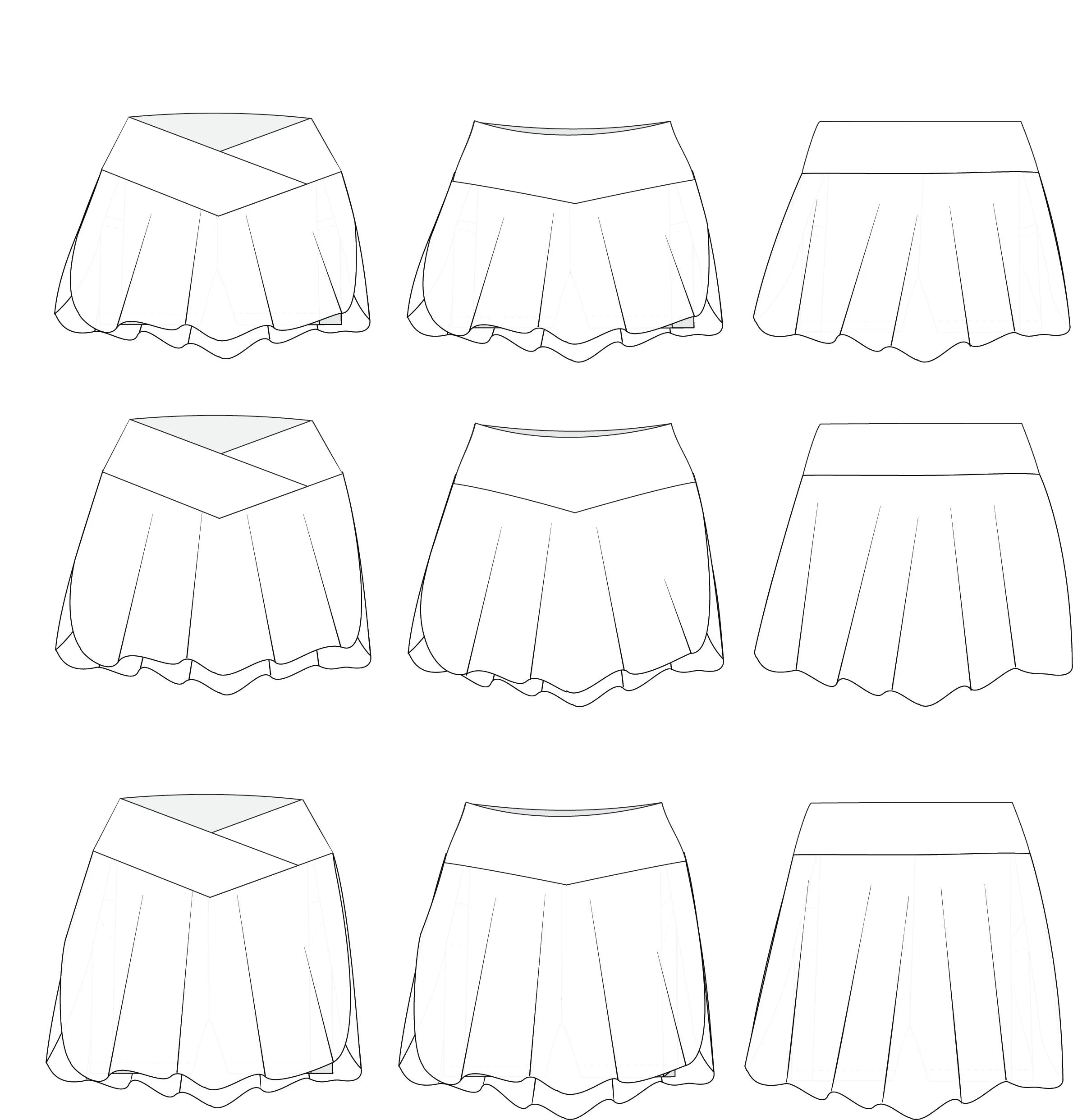 Duet Skirt PDF Pattern Adult Sizes B - M