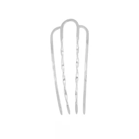 Effortless Twist Hair Fork in Silver - Small