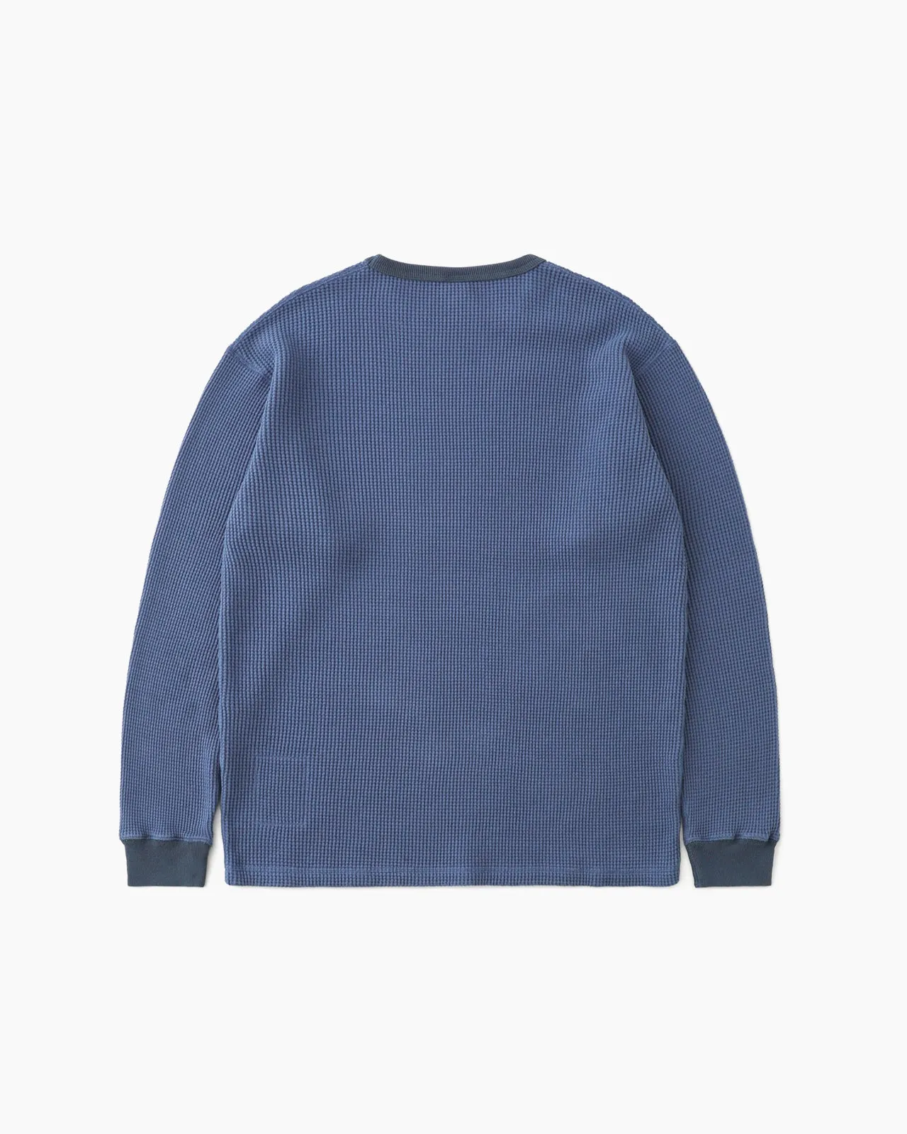 Faded Waffle L/S Tee Light Navy