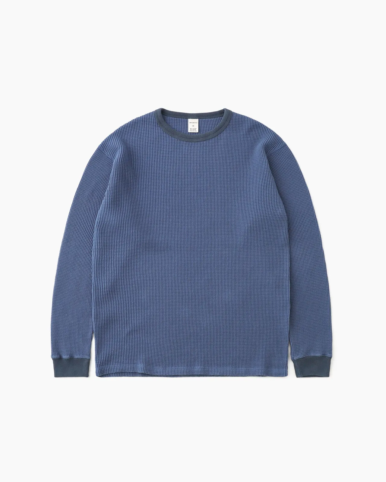 Faded Waffle L/S Tee Light Navy