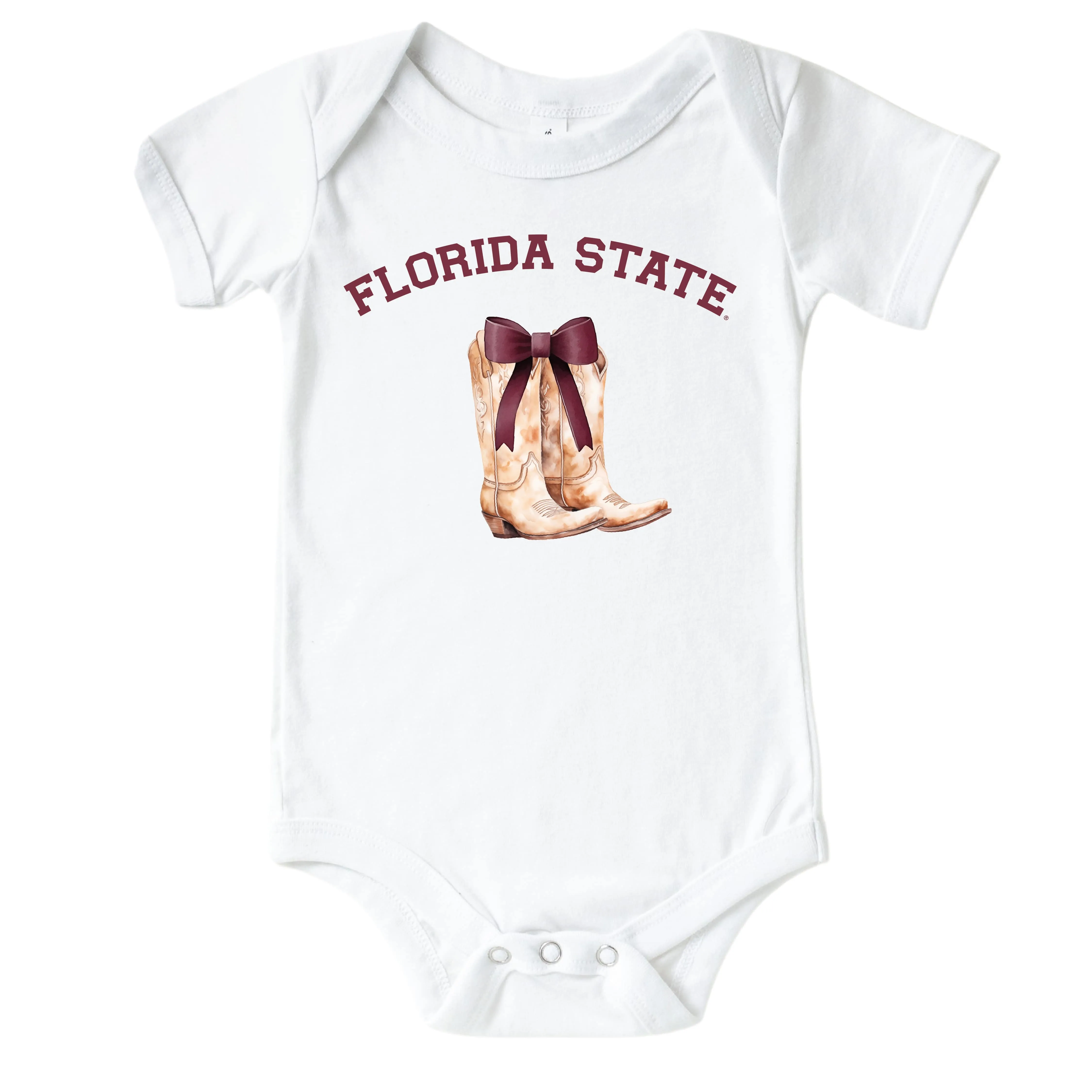 Florida State University | Footballs & Bows Graphic Bodysuit