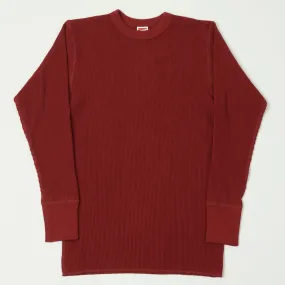 Freewheelers 'Power Wear' Crew Neck Thermal - Earthy Red