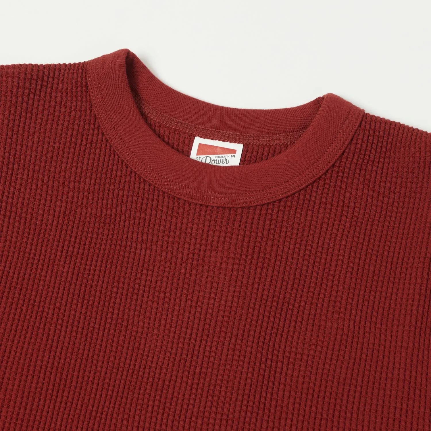 Freewheelers 'Power Wear' Crew Neck Thermal - Earthy Red