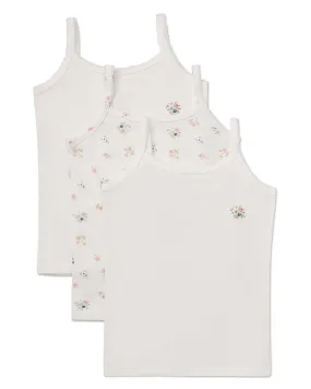 Girls' 3 Pair Pack Ditsy Floral Multi Camis