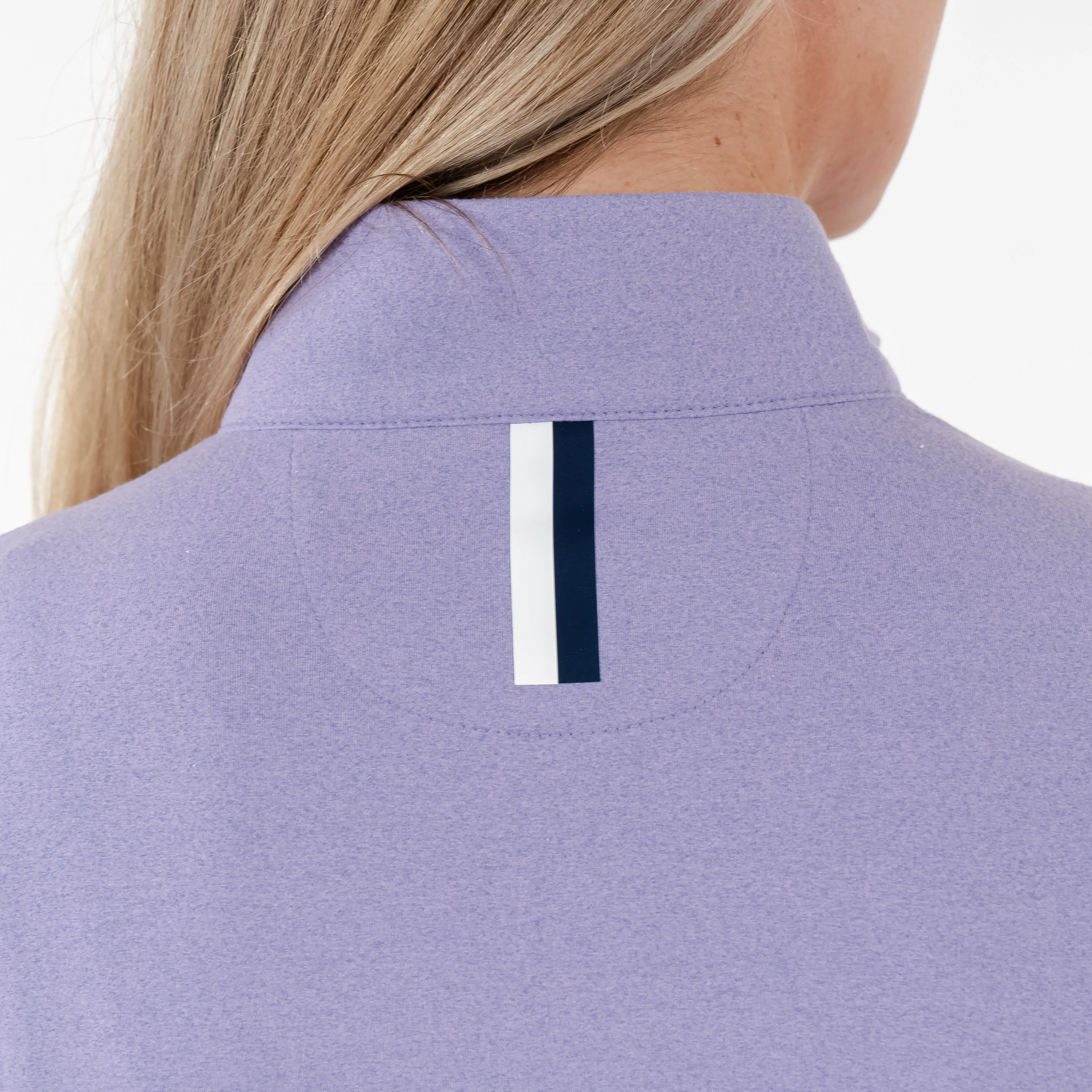 Heather Performance Q-Zip | Heather - Haze Purple/Lavender