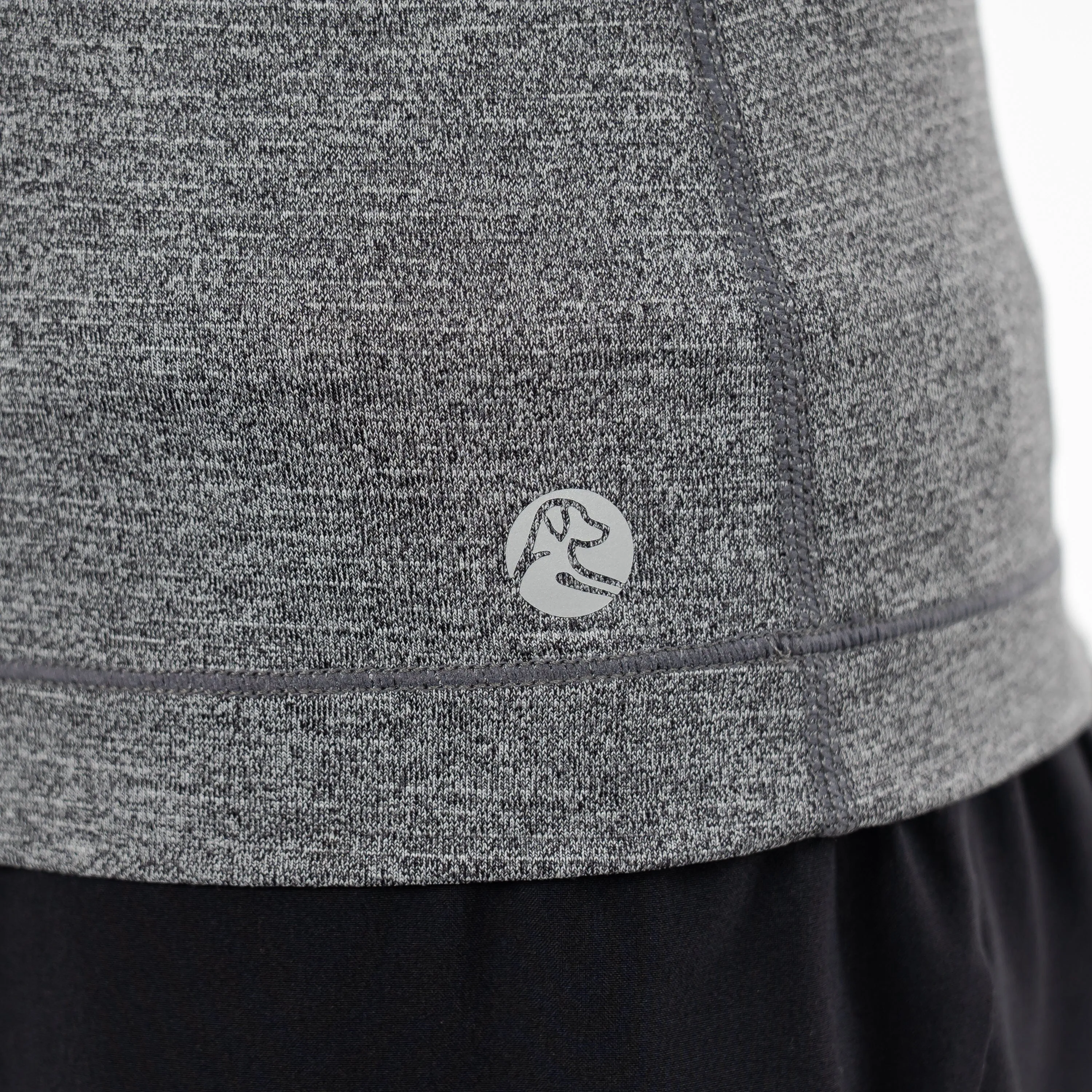 HIIT Tech Tank | Heather - Middie Grey/White