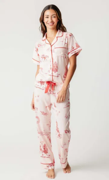 Holiday Toile Pajama Pants Set