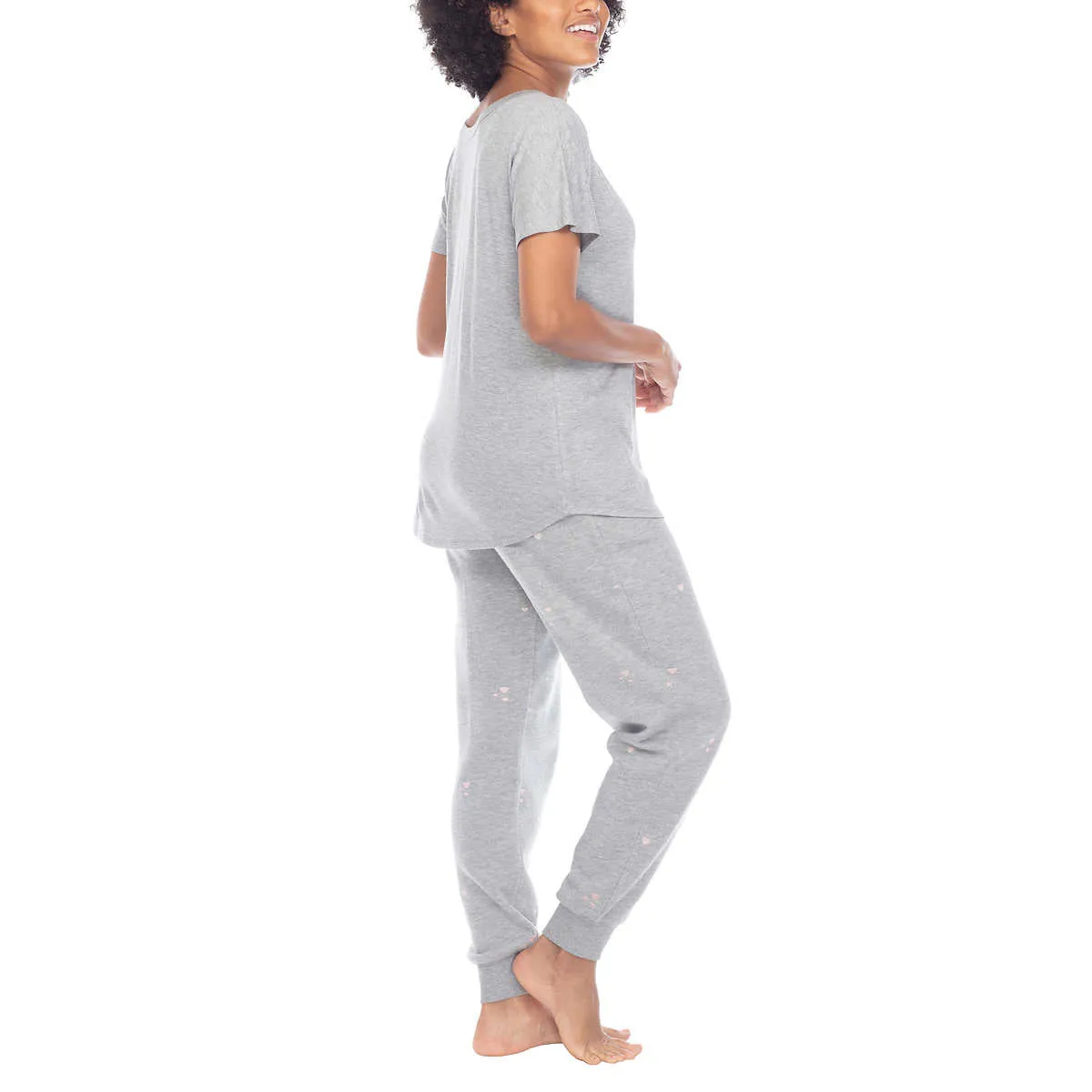 Honeydew Women's 2-piece Pajama Cotton Blend Embroidered Top and Pants Lounge Set